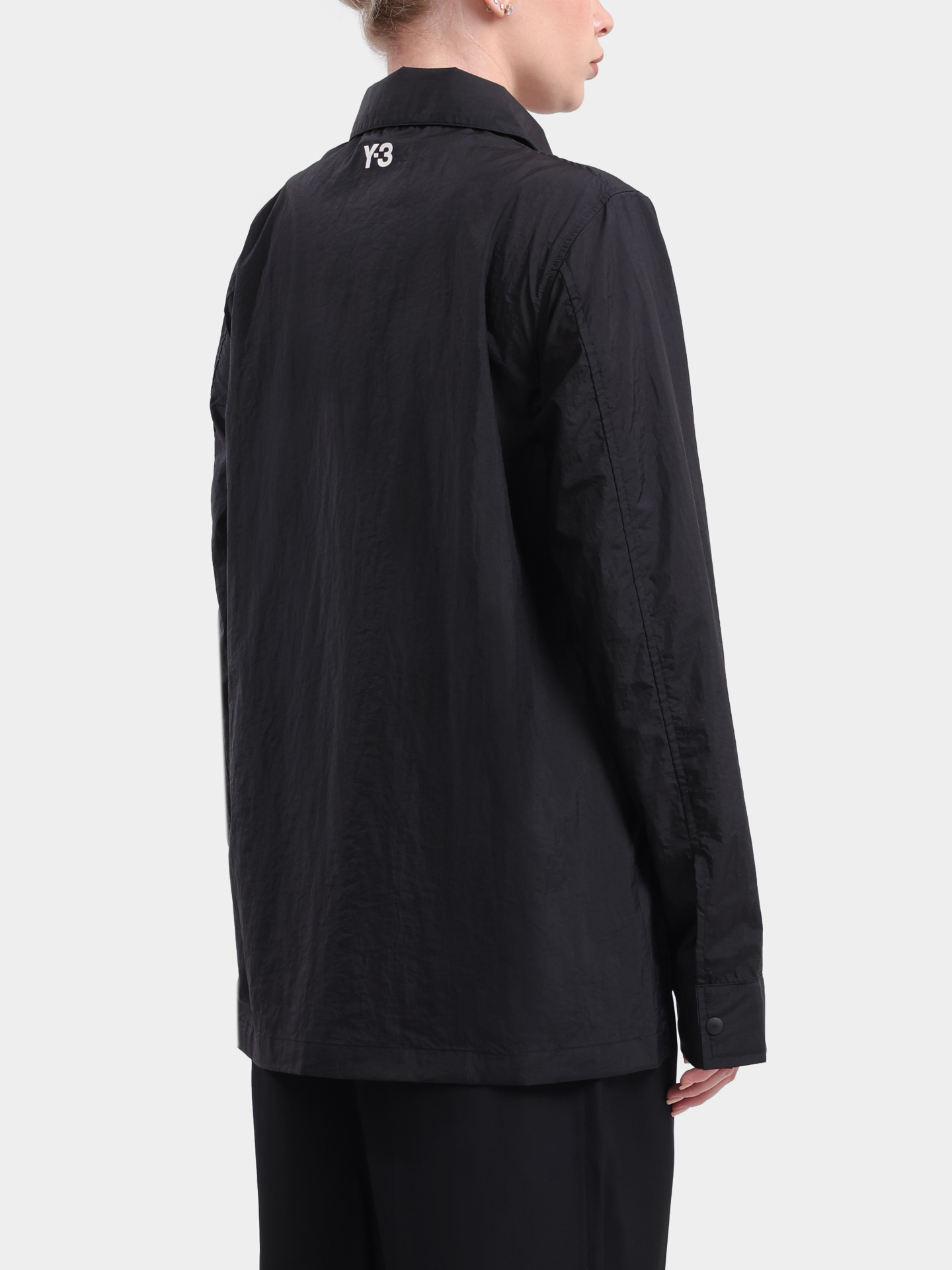 Рубашка Y-3 KF1193 BLACK черная женская на молнии — купить в интернет-магазине Verdistore