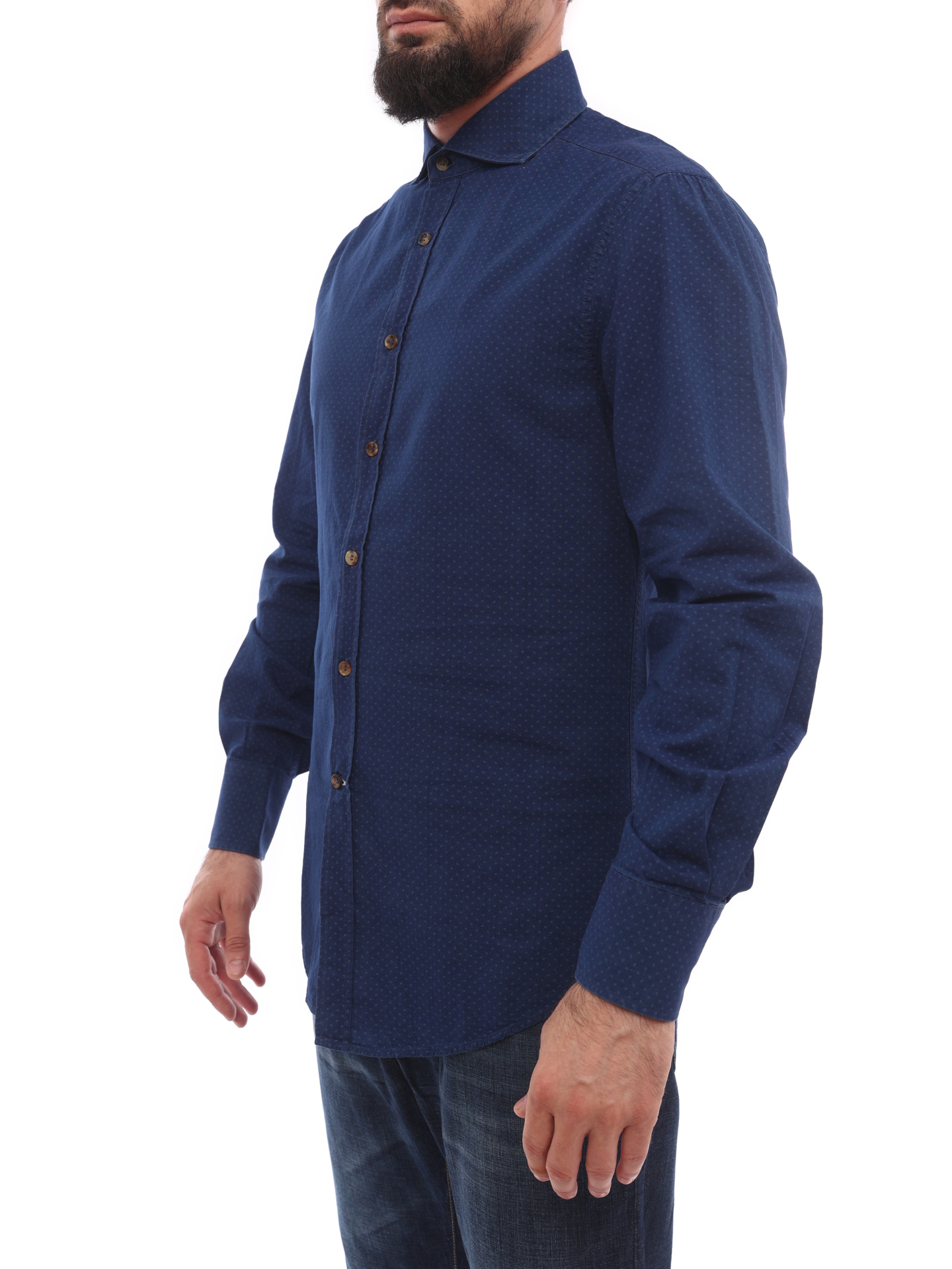 Рубашка Brunello Cucinelli MG6491718 хлопковая мужская — купить в интернет-магазине Verdistore