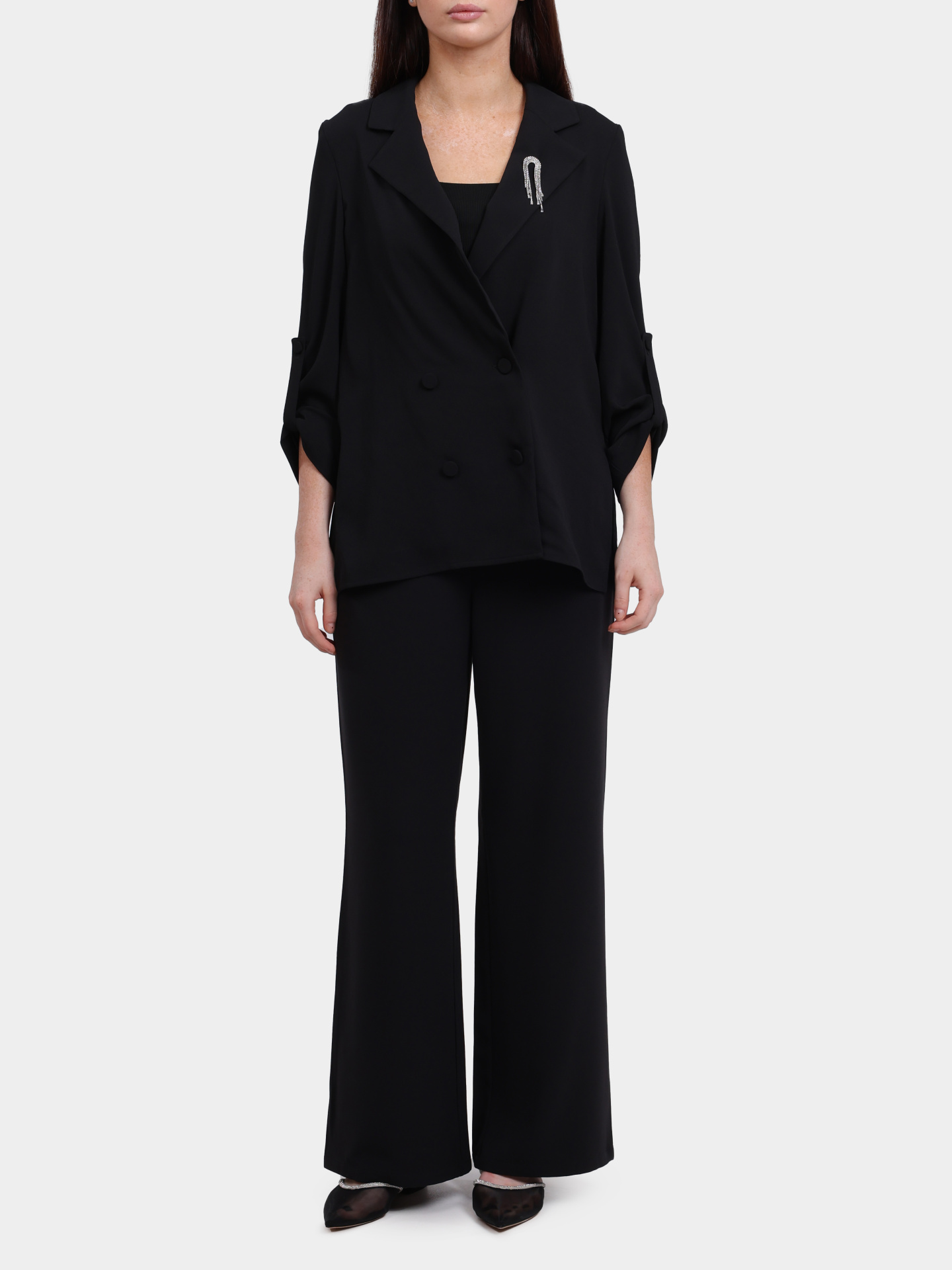 Брюки Liu-Jo TF5265 TS423 22222 черные женские — купить в интернет-магазине Verdistore