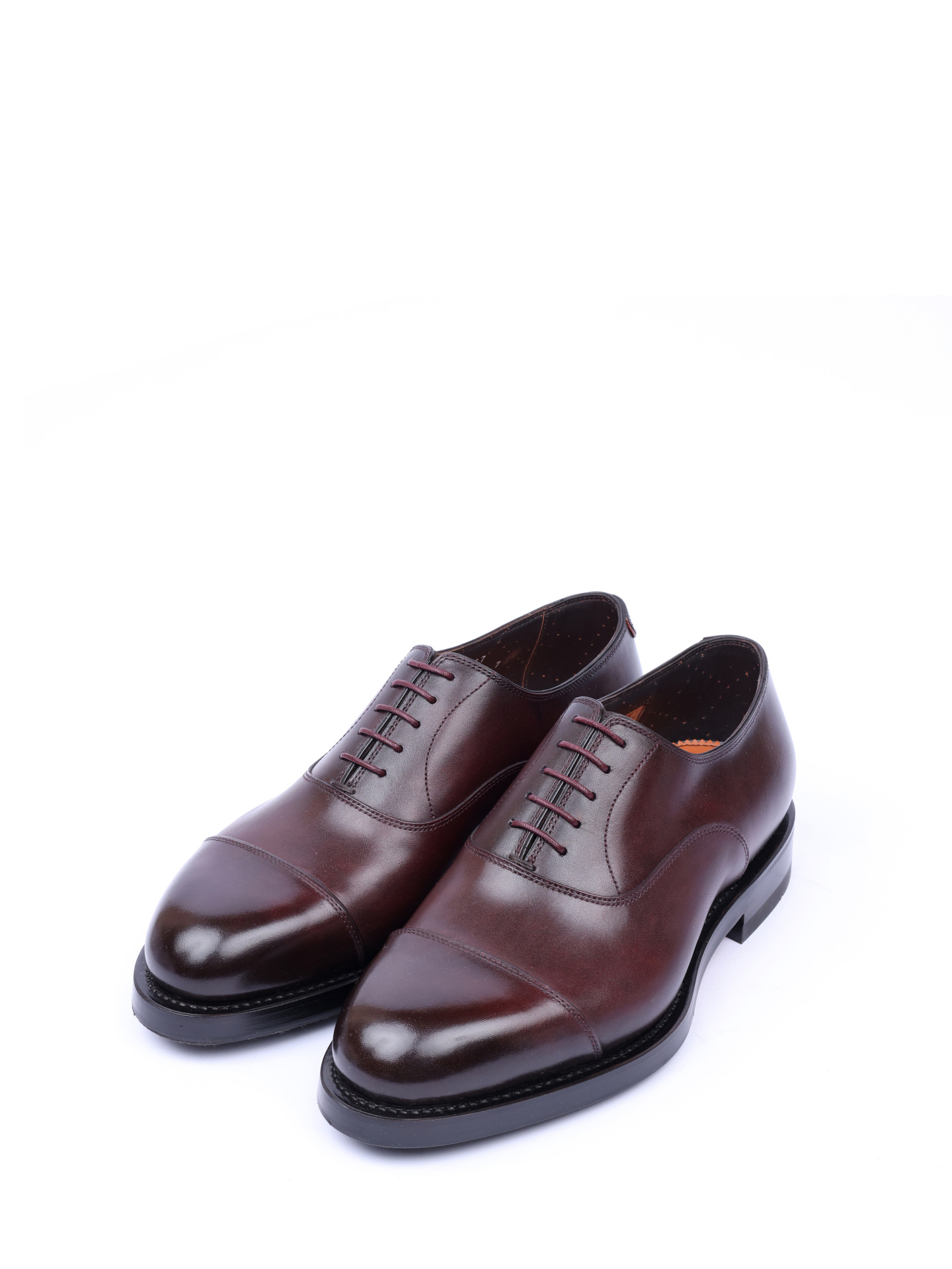 Оксфорды на каблуке из гладкой мягкой кожи с легким блеском — купить в интернет-магазине Verdistore