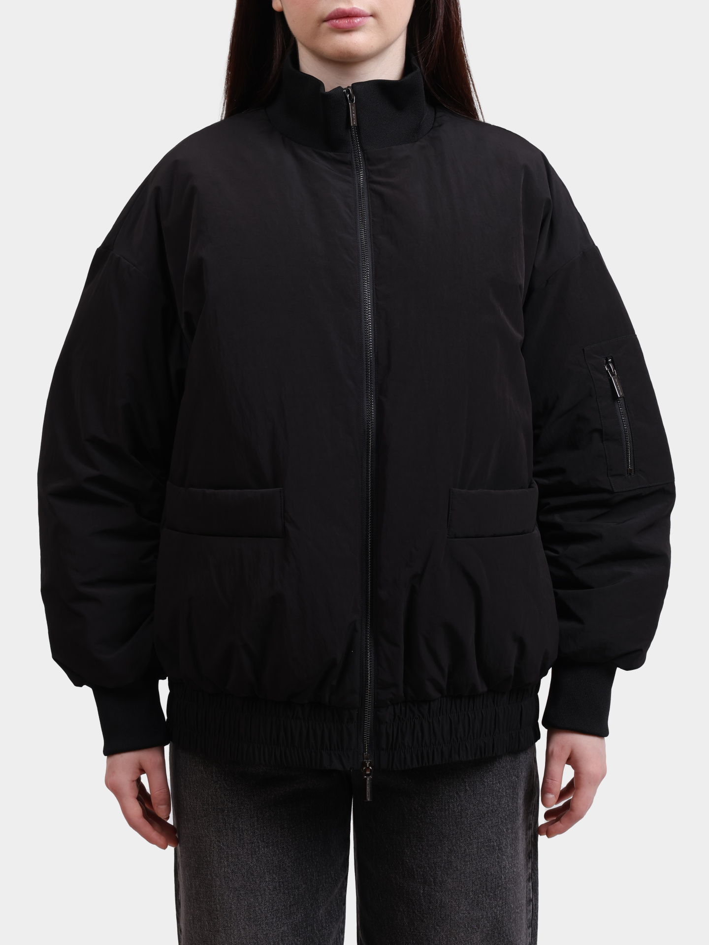 Куртка Armani Exchange XW000670 AF16210 UC001 черная женская — купить в интернет-магазине Verdistore