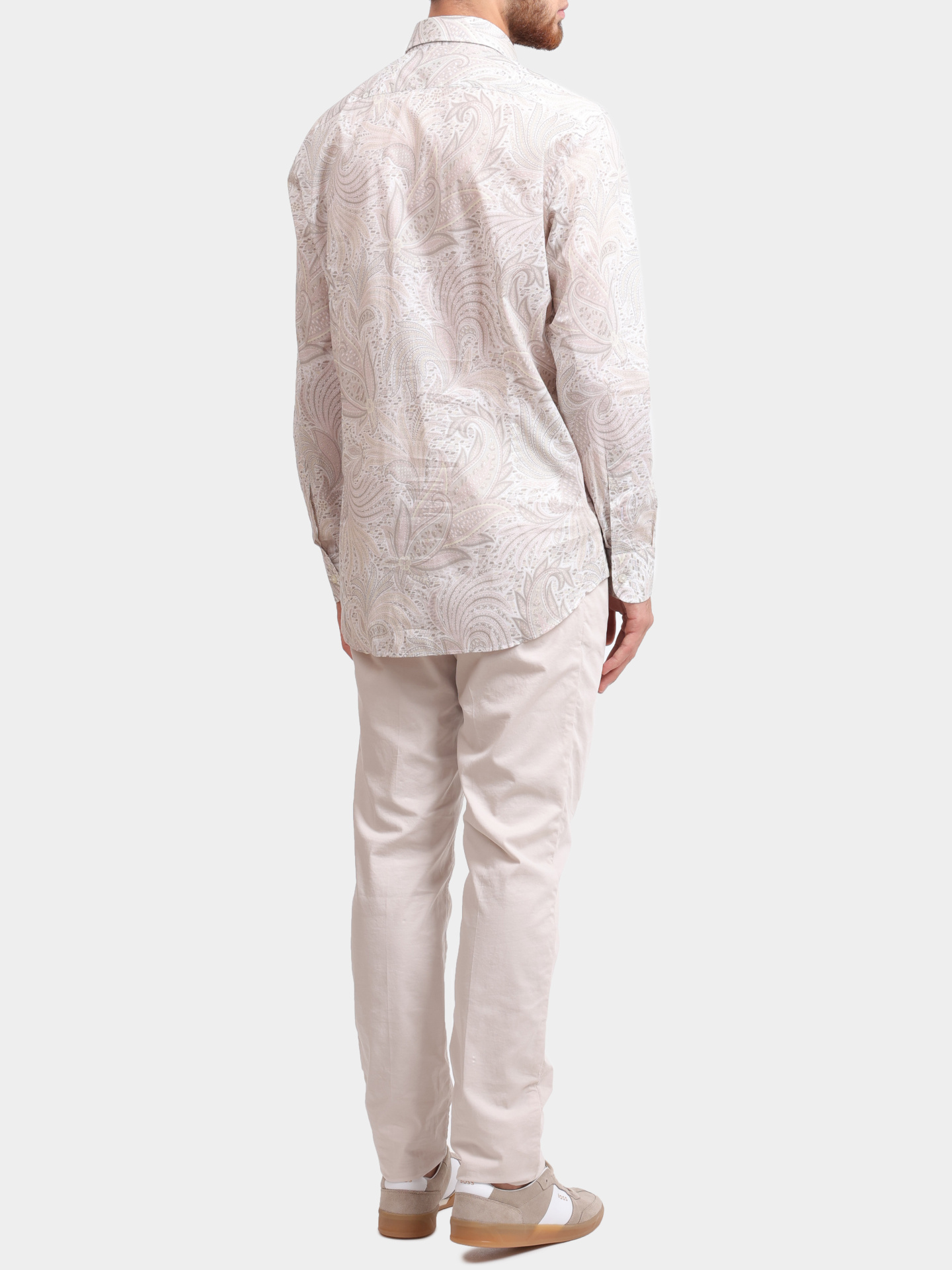 Рубашка MRIB0001 99SA5F1 X0835 молочного цвета прямого кроя мужская — купить в интернет-магазине Verdistore