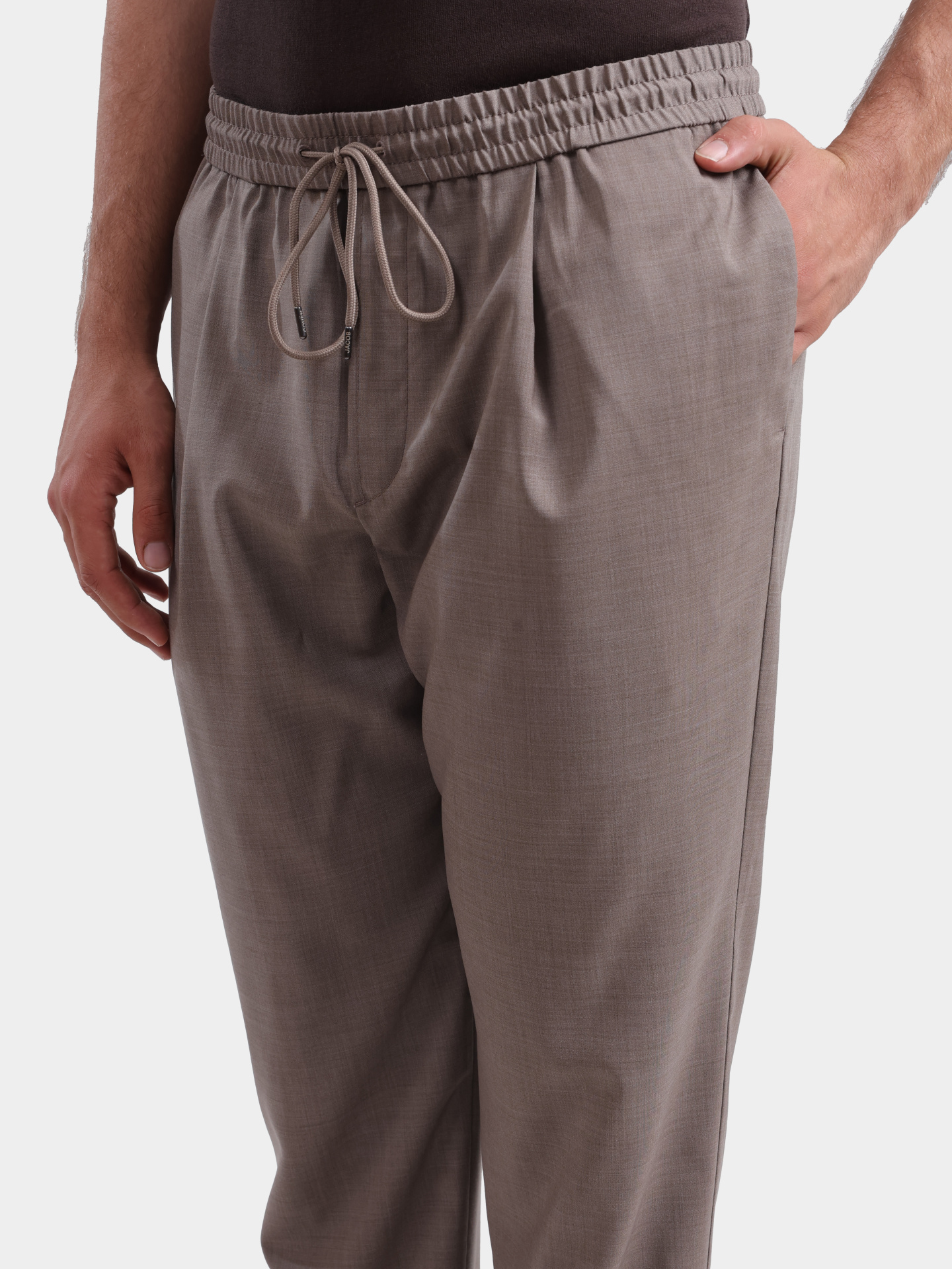 Брюки Jacob Cohen JUM PT017 001 T870A RW D49 бежевые мужские из шерсти — купить в интернет-магазине Verdistore
