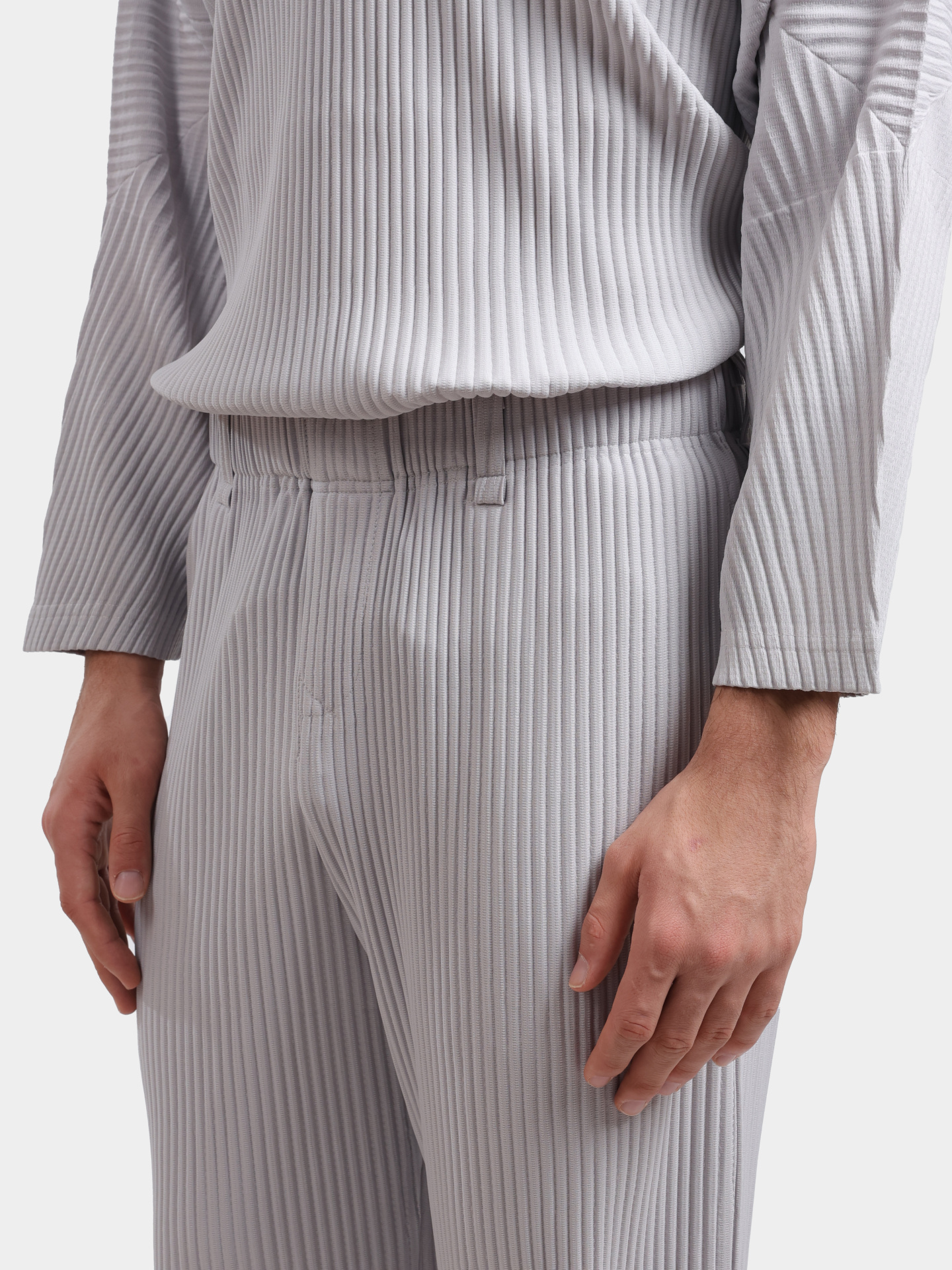 Брюки Sphynx pleats 2647-2 светло-серые мужские прямого кроя — купить в интернет-магазине Verdistore