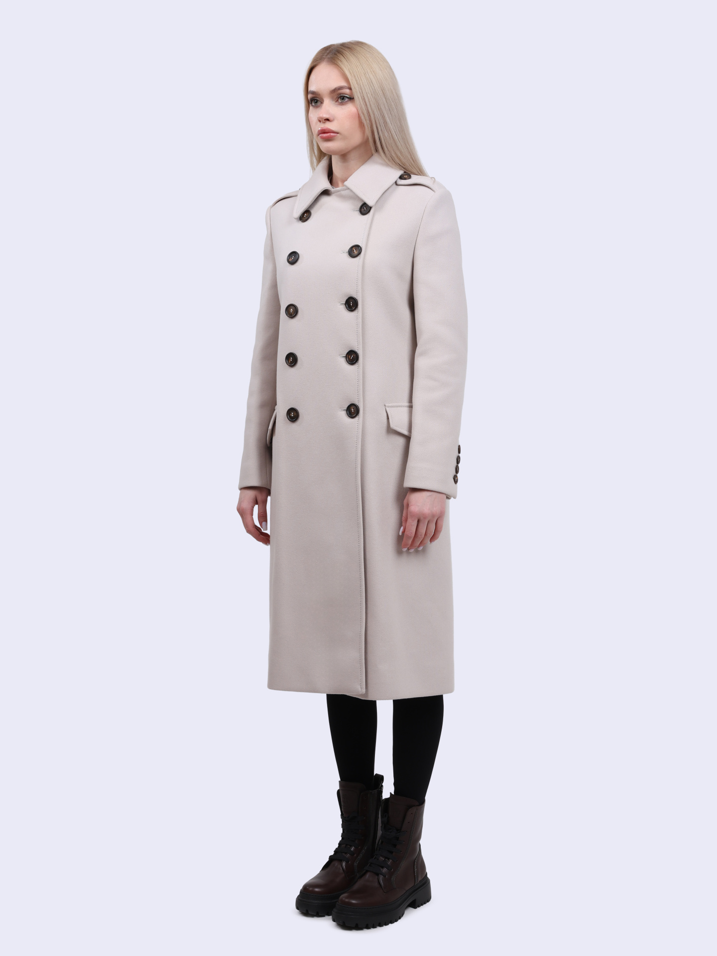 Пальто Brunello Cucinelli MB5249410 C7481 молочное женское — купить в интернет-магазине Verdistore