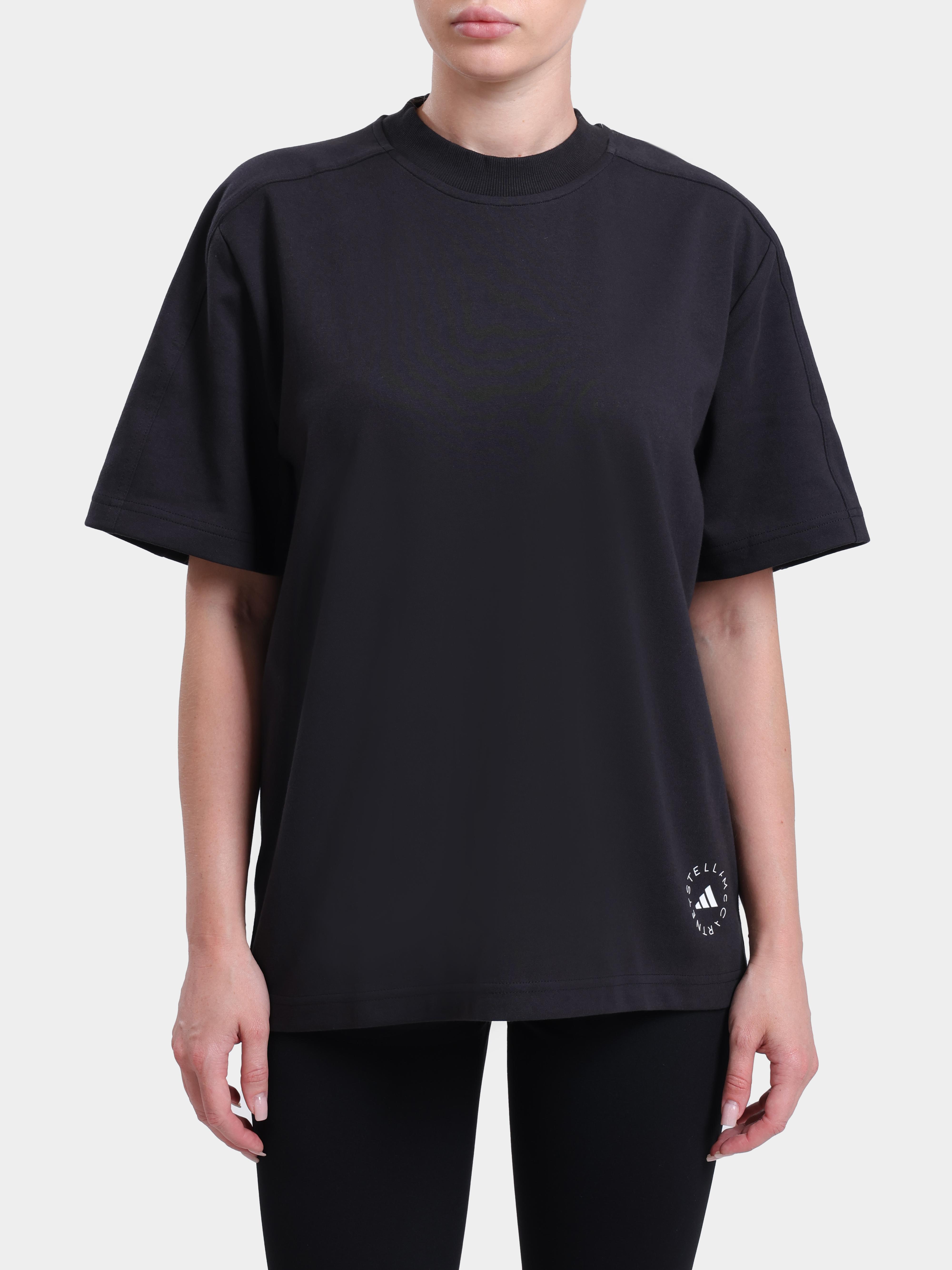 Футболка Adidas by Stella McCartney IB6854 черная женская — купить в интернет-магазине Verdistore