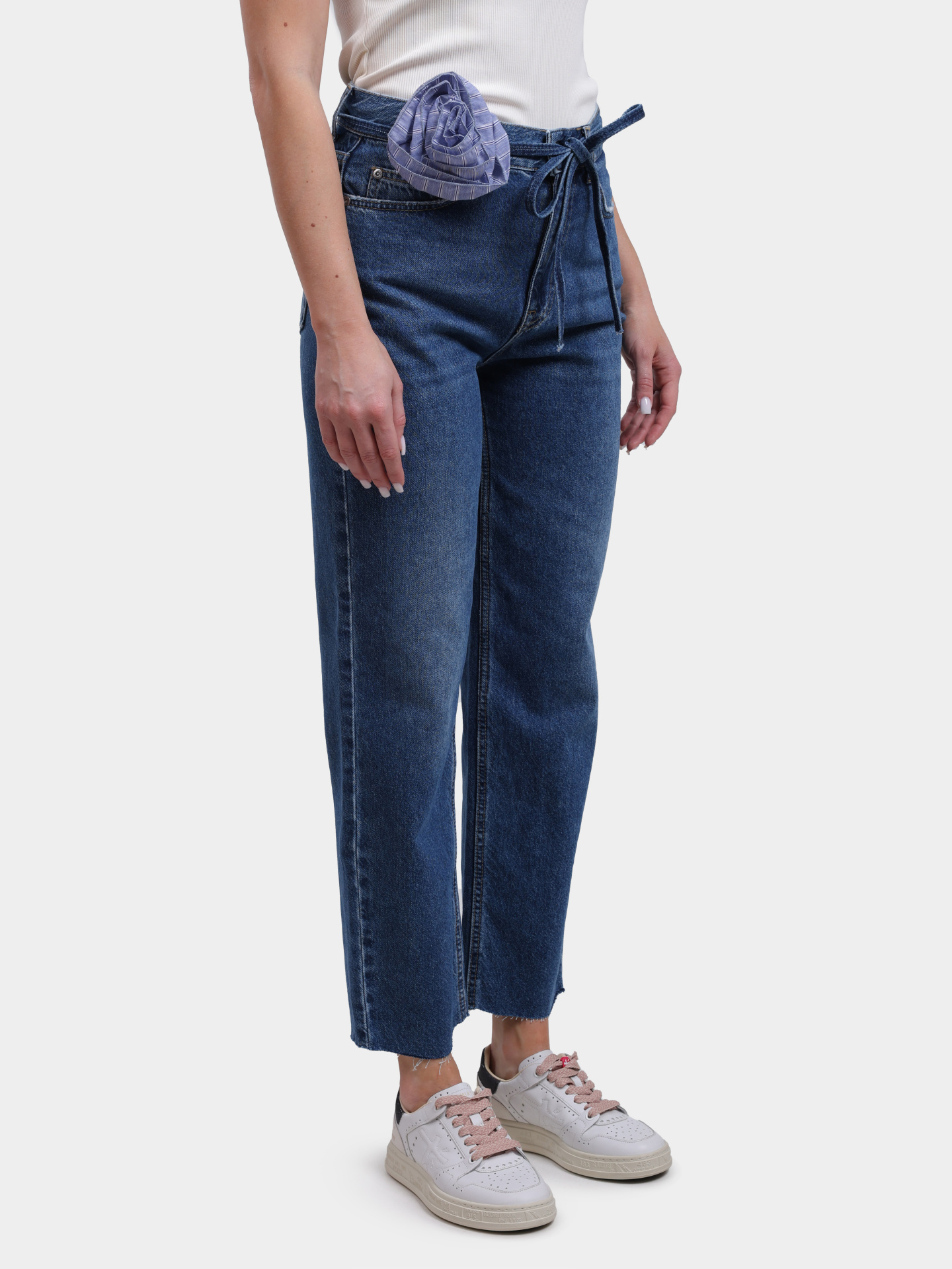 Джинсы Liu-Jo UA6249 D0244 79022 синие женские с поясом — купить в интернет-магазине Verdistore