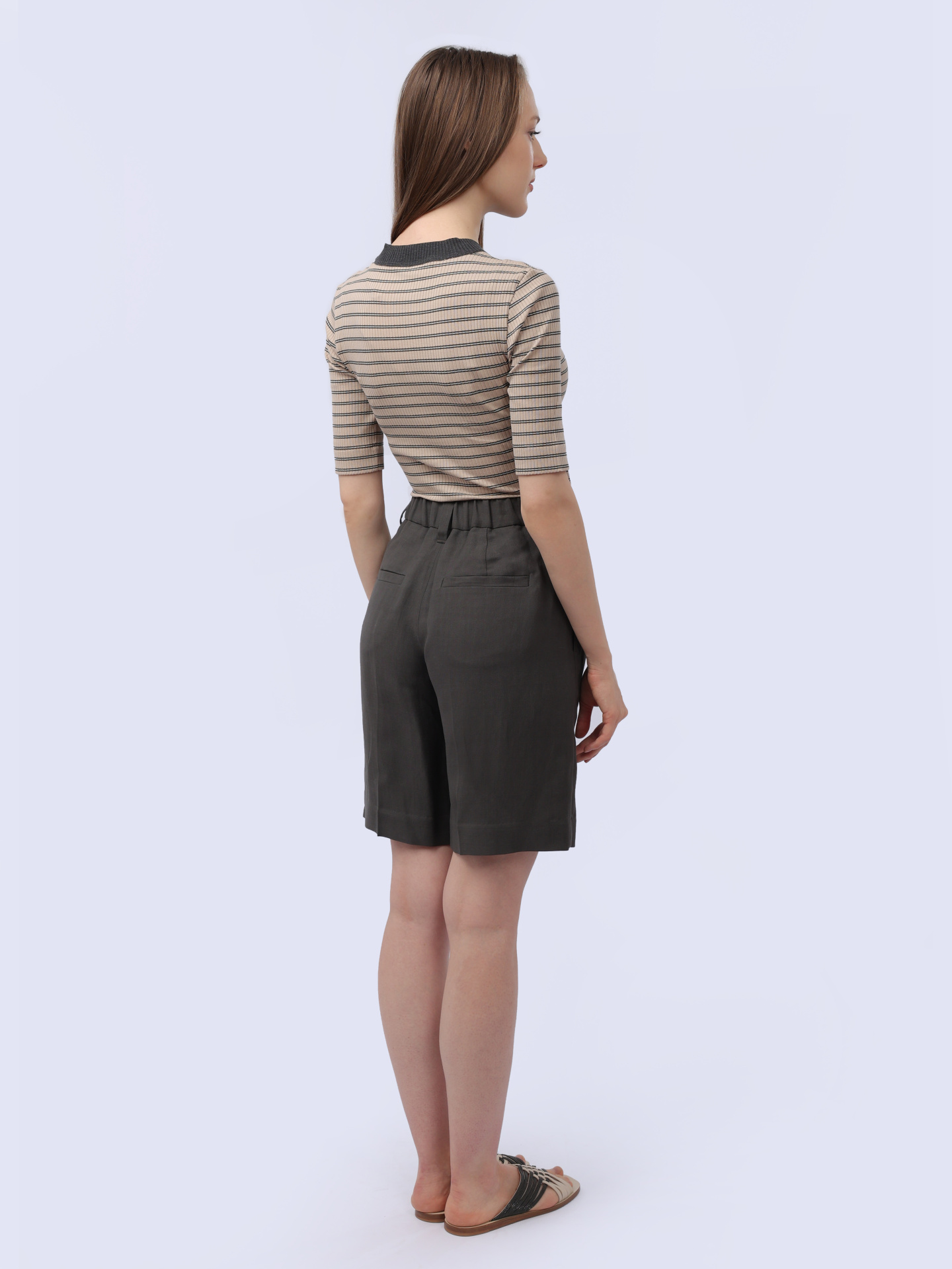 Топ Brunello Cucinelli ML933EH620 C839 хлопковый женский в полоску — купить в интернет-магазине Verdistore