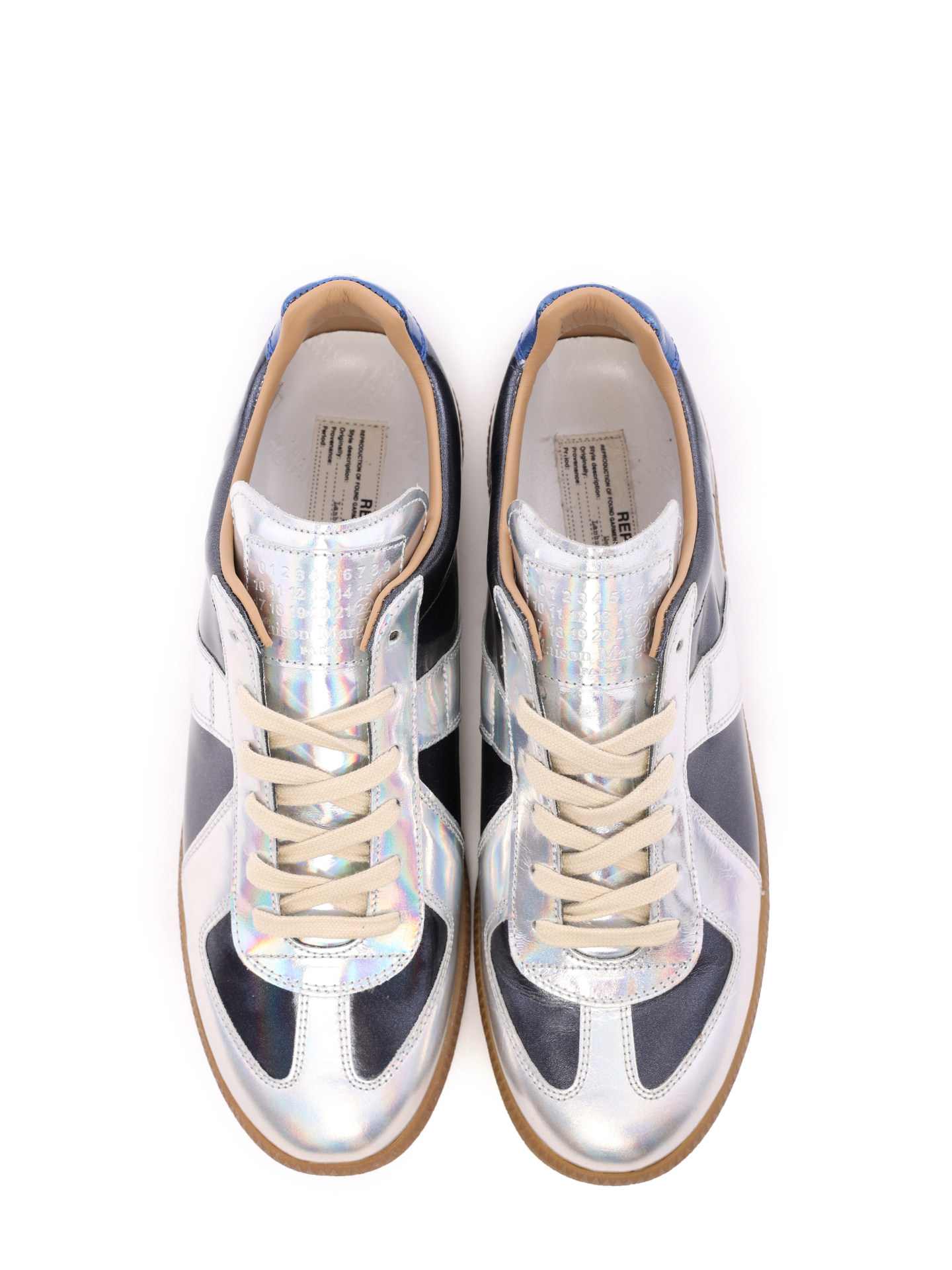 Кроссовки кожаные глянцевые на коричневой подошве  — купить в интернет-магазине Verdistore