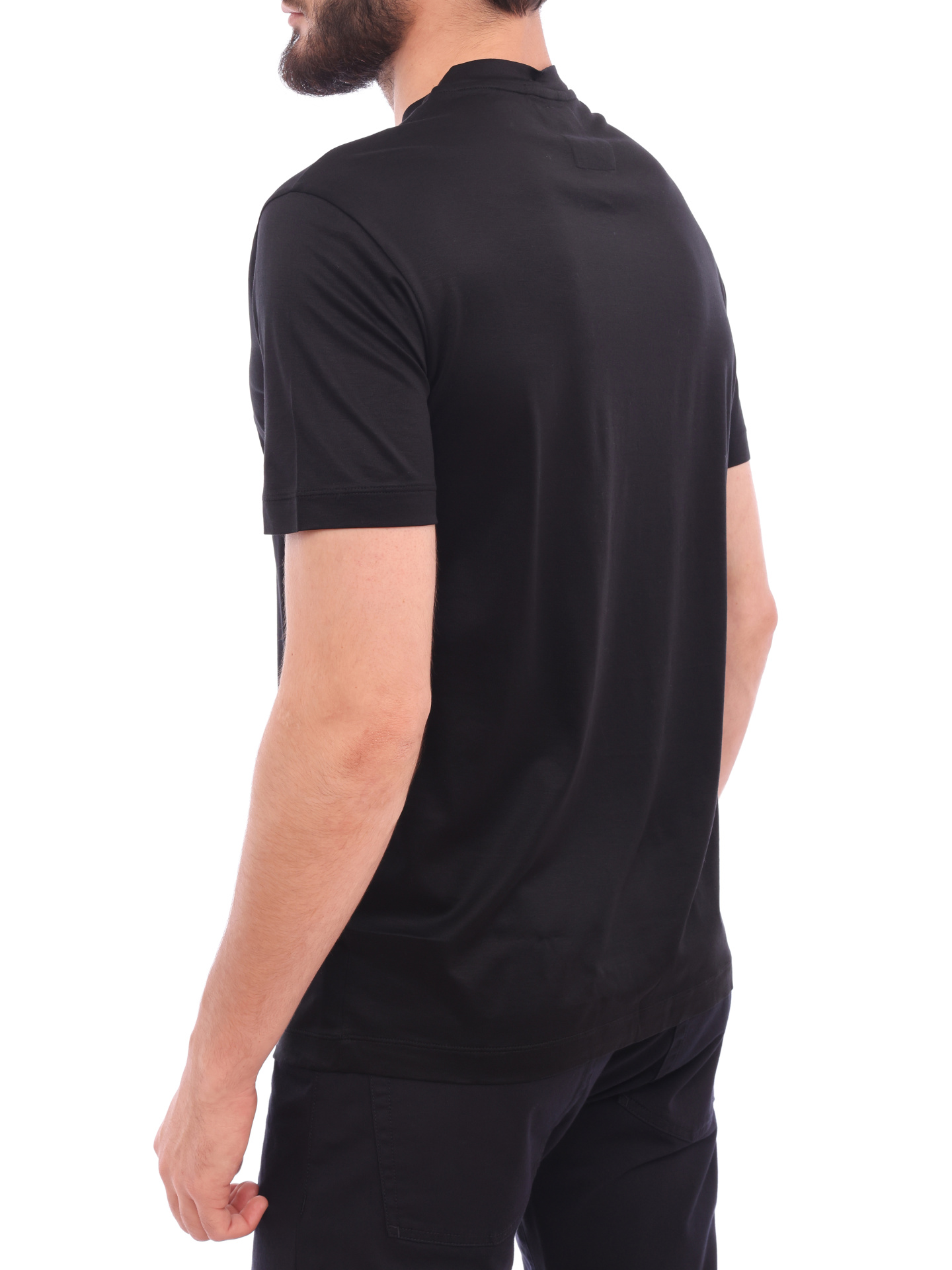 Футболка Emporio Armani 8N1TE8 1JUVZ 0999 черная мужская — купить в интернет-магазине Verdistore