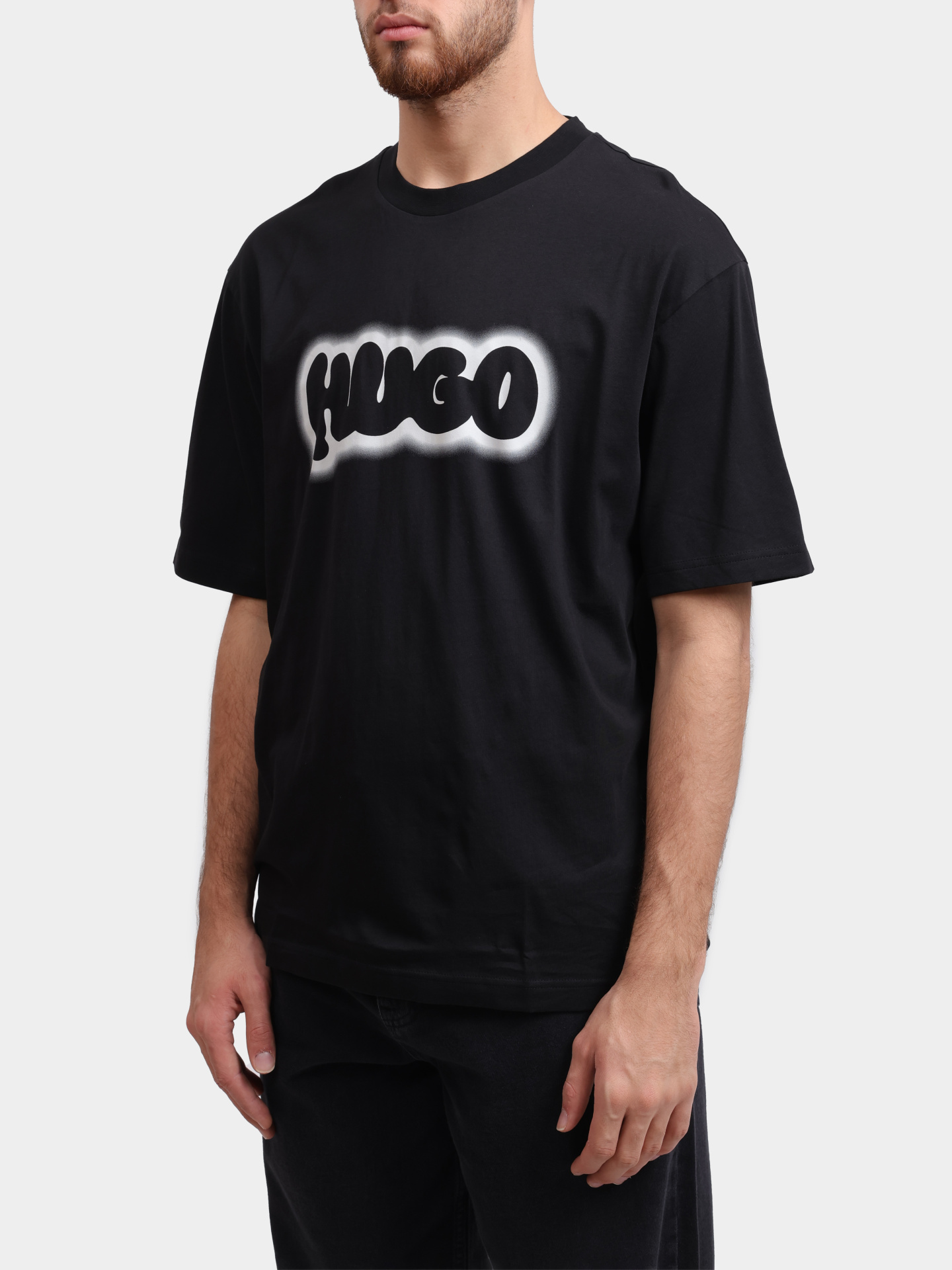 Футболка Hugo 50549155 001 черная мужская — купить в интернет-магазине Verdistore