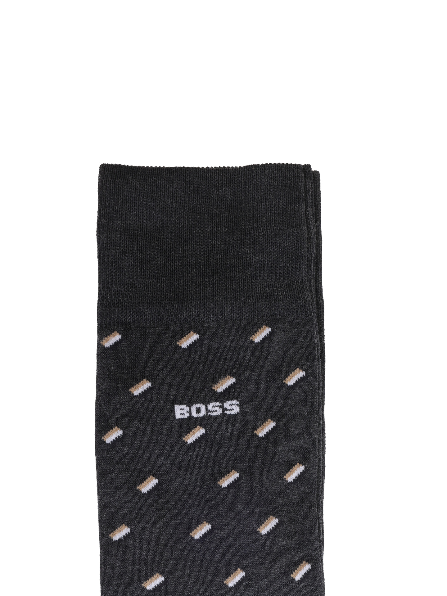 Носки Boss 50478350 012 темно-серые мужские с принтом — купить в интернет-магазине Verdistore