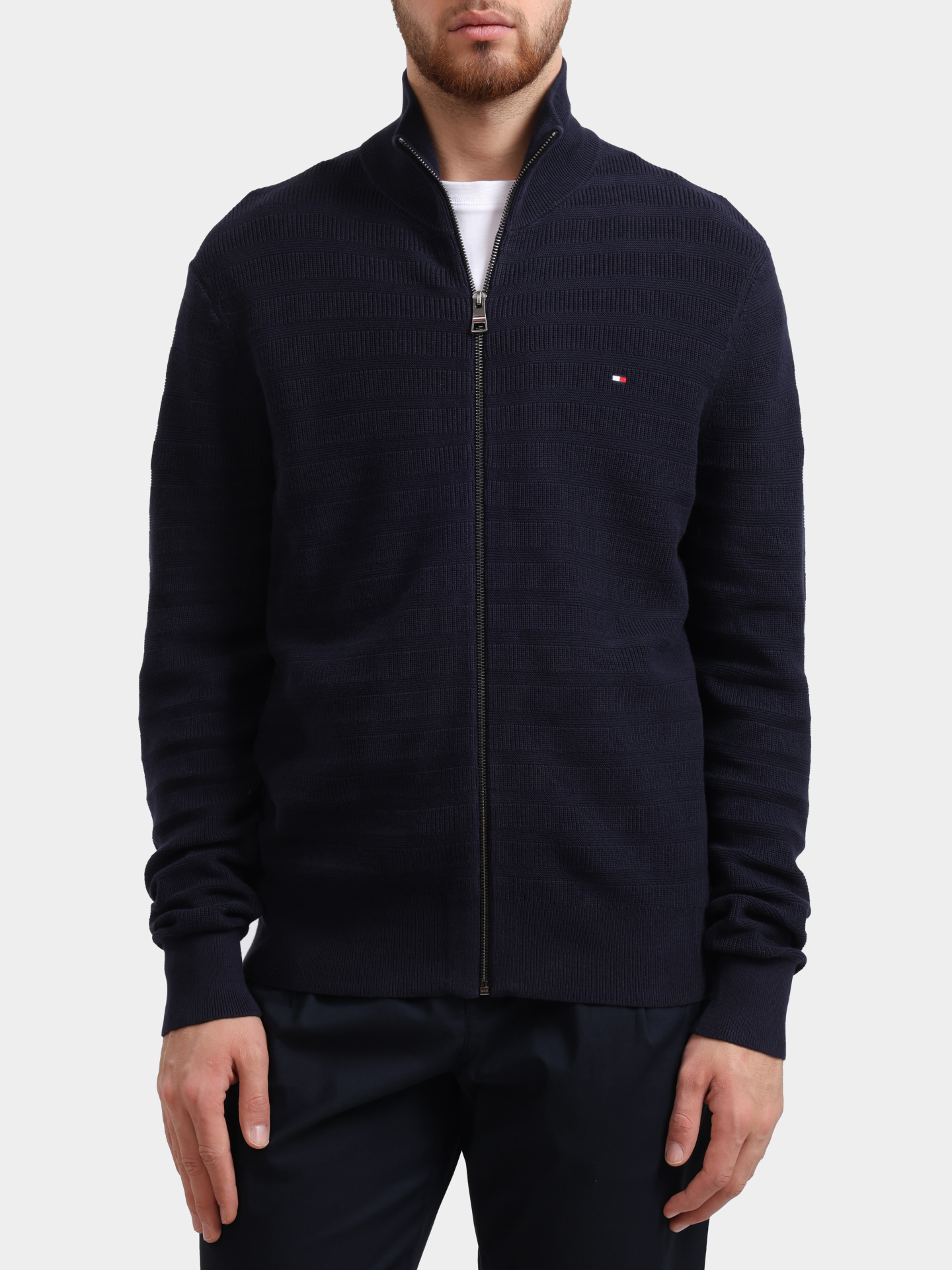 Мастерка Tommy Hilfiger MW0MW40693 мужская на молнии — купить в интернет-магазине Verdistore