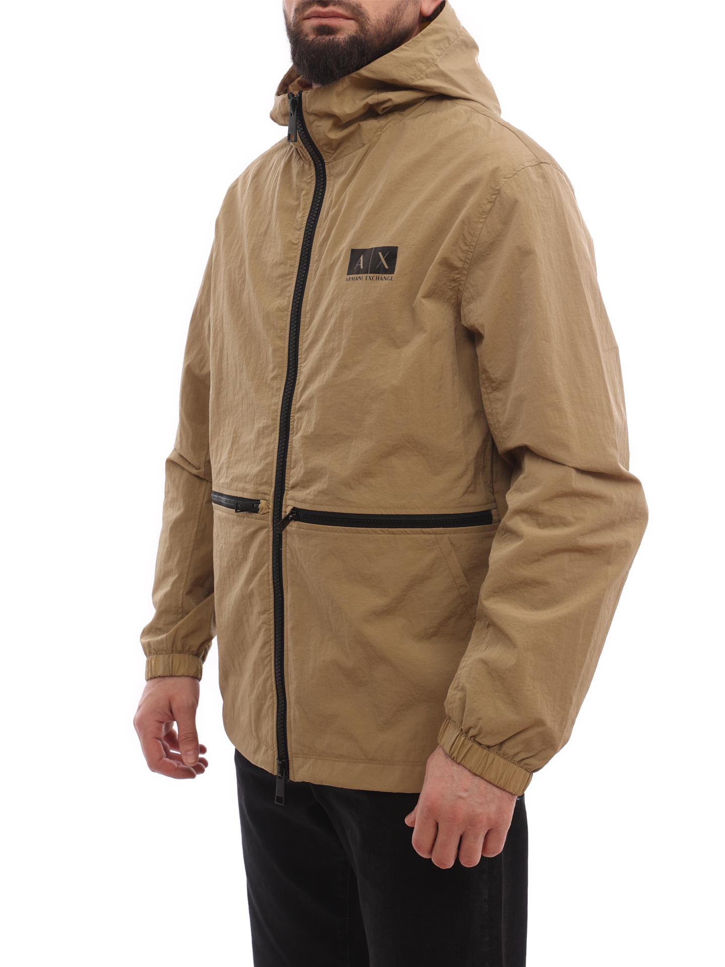 Куртка Armani Exchange 3LZB50 ZNBYZ 1721 бежевая мужская на молнии — купить в интернет-магазине Verdistore