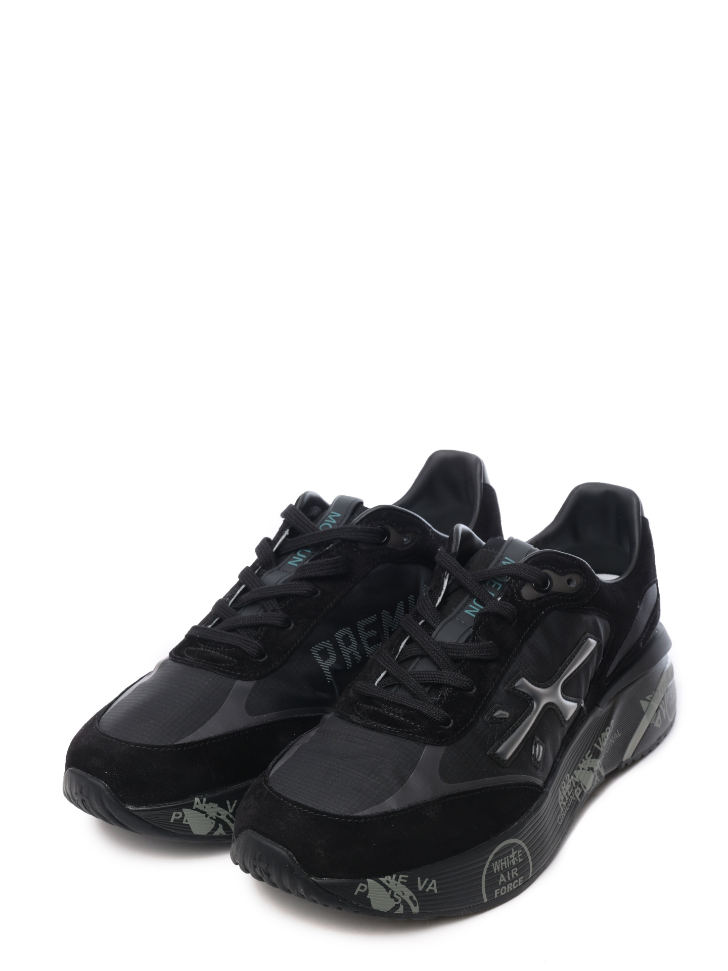 Кроссовки черные комбинированные с приподнятым носком — купить в интернет-магазине Verdistore