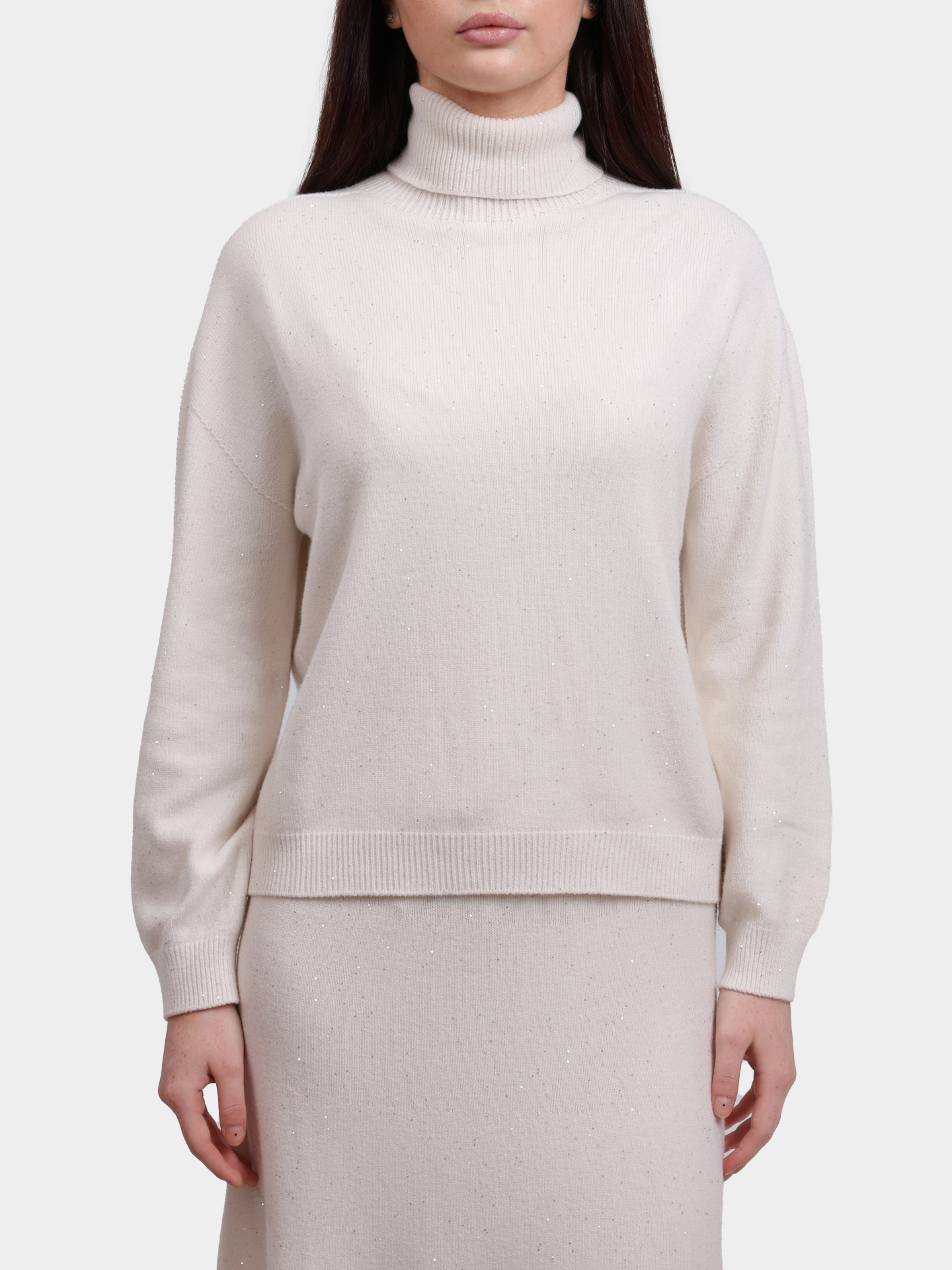 Свитер Liu-Jo MF5234 MA27R W9167 белый женский с пайетками — купить в интернет-магазине Verdistore