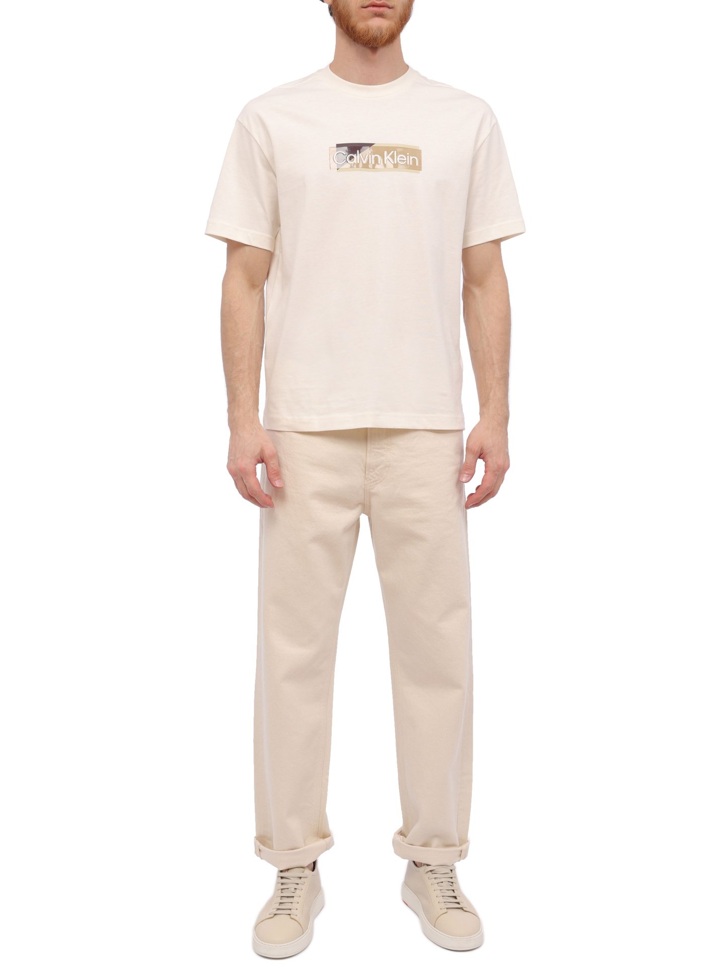Джинсы Calvin Klein K10K112222 молочные мужские — купить в интернет-магазине Verdistore