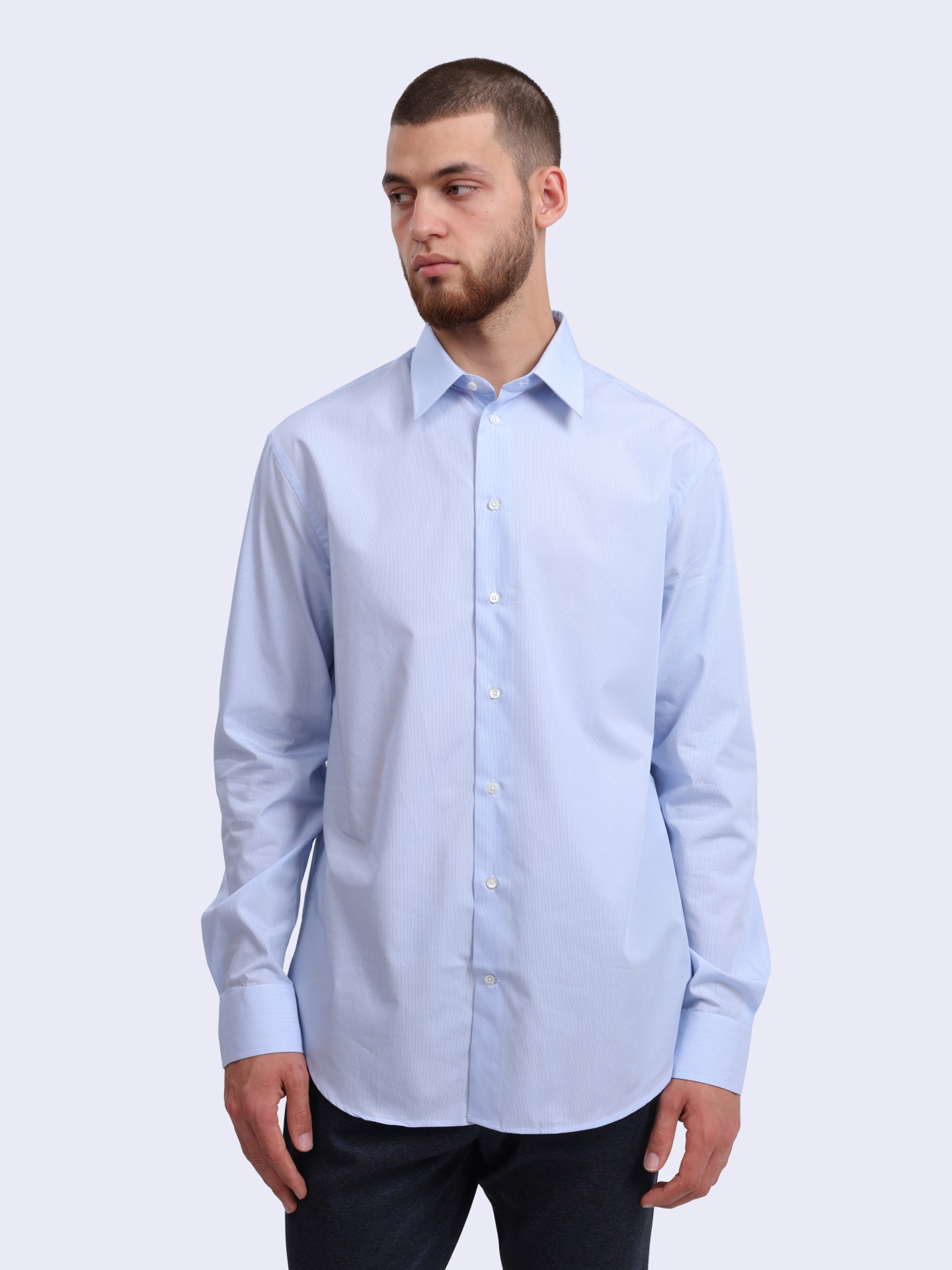 Рубашка Emporio Armani EM000195 TE14122 F9021 голубая мужская — купить в интернет-магазине Verdistore