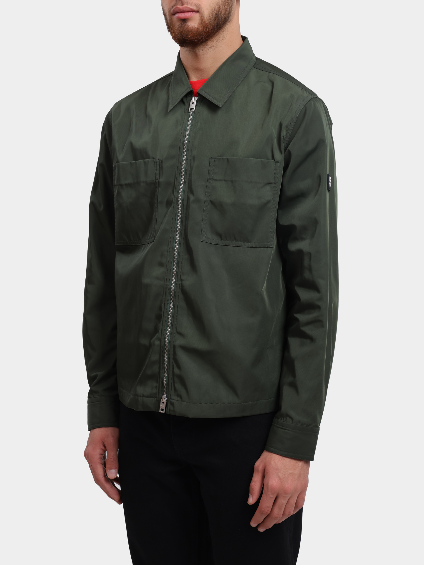 Куртка-рубашка Hugo 50545327 309 зеленая мужская — купить в интернет-магазине Verdistore