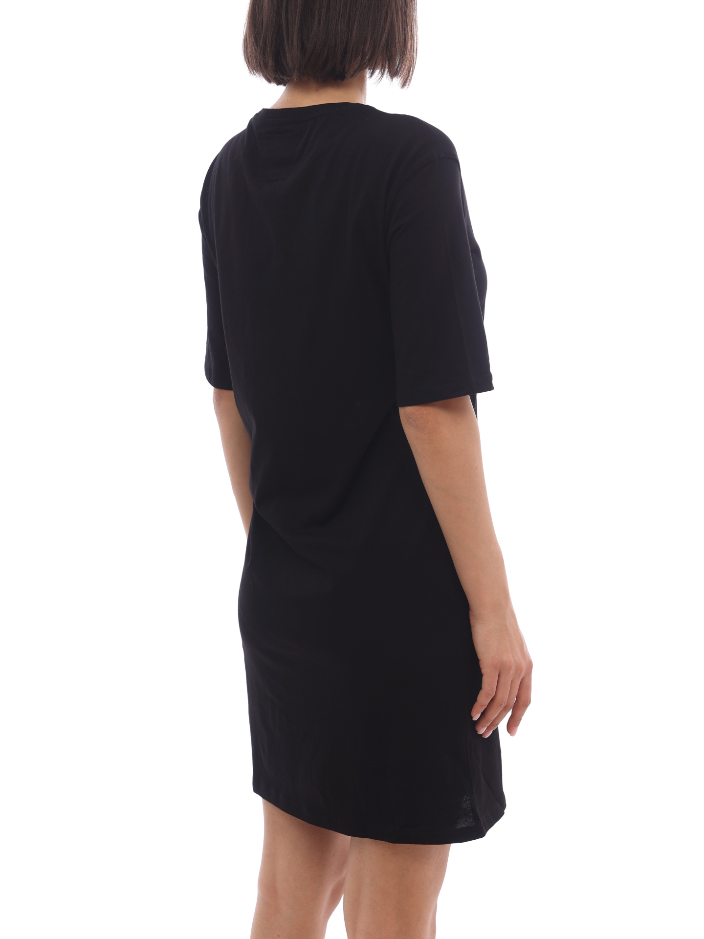 Платье Armani Exchange 8NYACX YJG3Z 1200 черное женское из хлопка — купить в интернет-магазине Verdistore