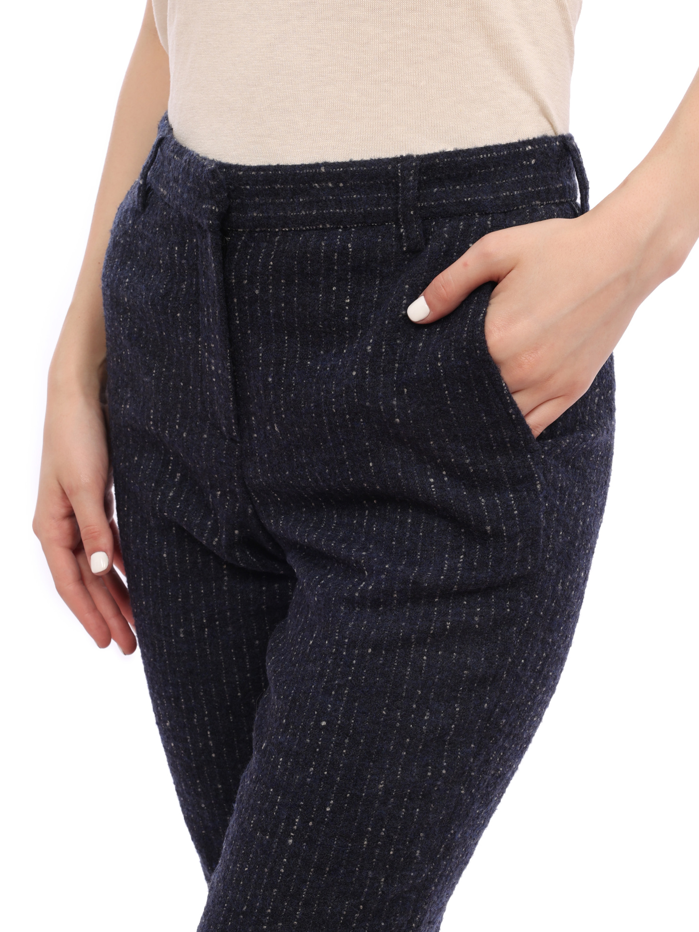 Брюки Ballantyne LLT043 синие женские в полоску — купить в интернет-магазине Verdistore