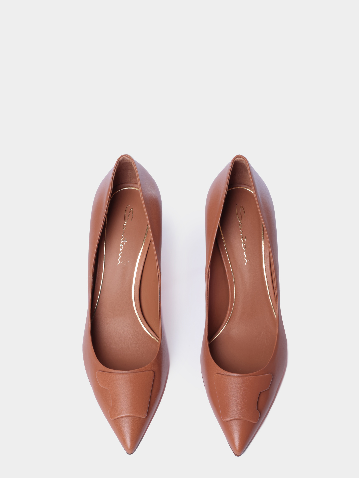 Туфли Santoni WDIG71207HI2TSZAC41 кожаные женские — купить в интернет-магазине Verdistore