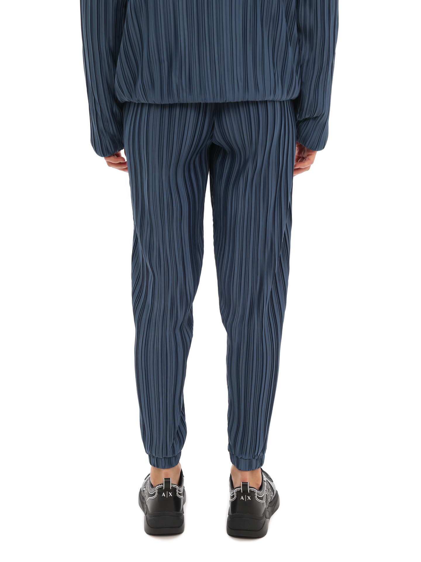 Брюки Armani Exchange 3LYP82 YJ3UZ 15BM синие женские плиссированные  — купить в интернет-магазине Verdistore