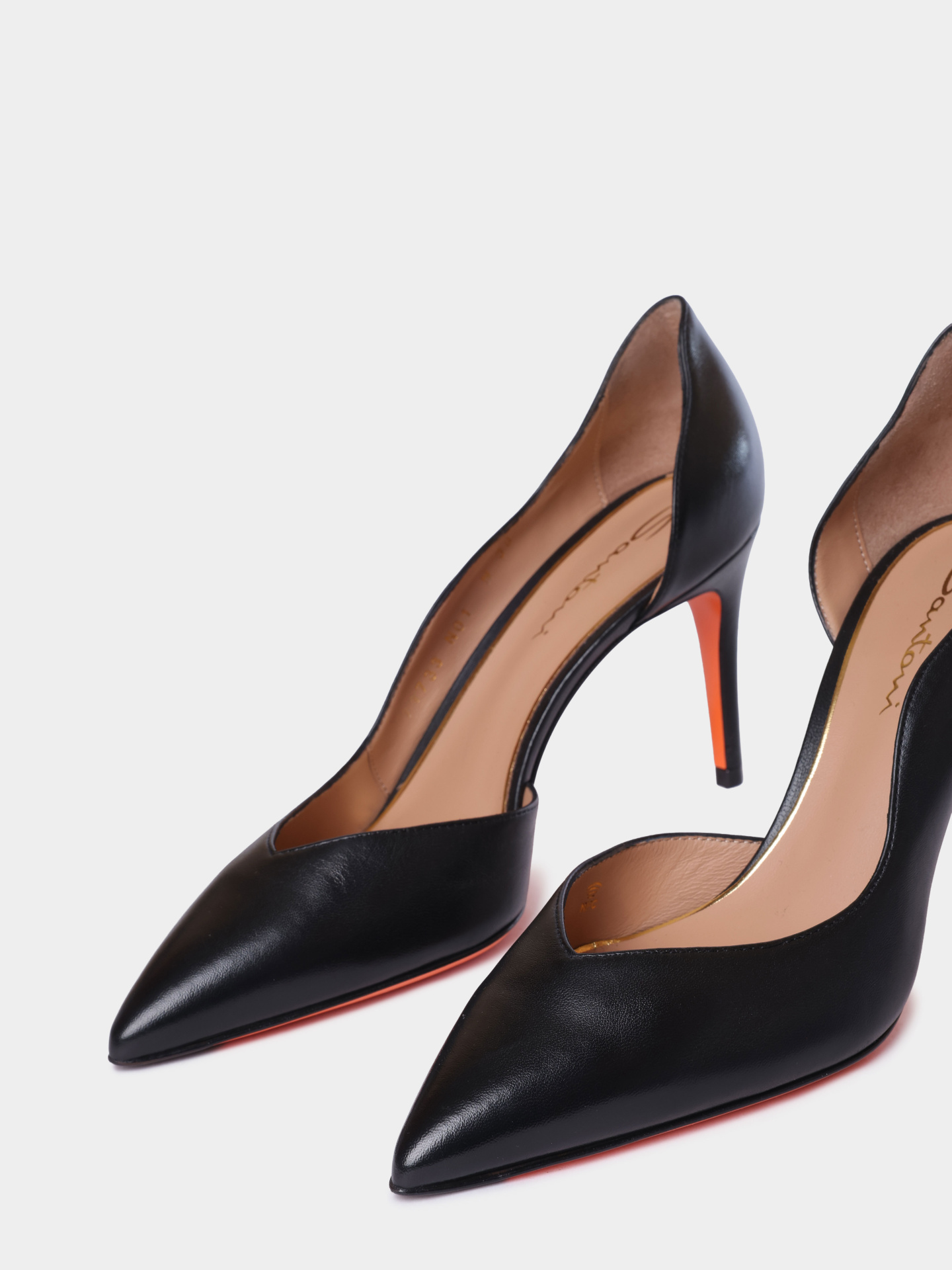 Туфли Santoni WDIG71733HI2NSZAN01 кожаные женские — купить в интернет-магазине Verdistore