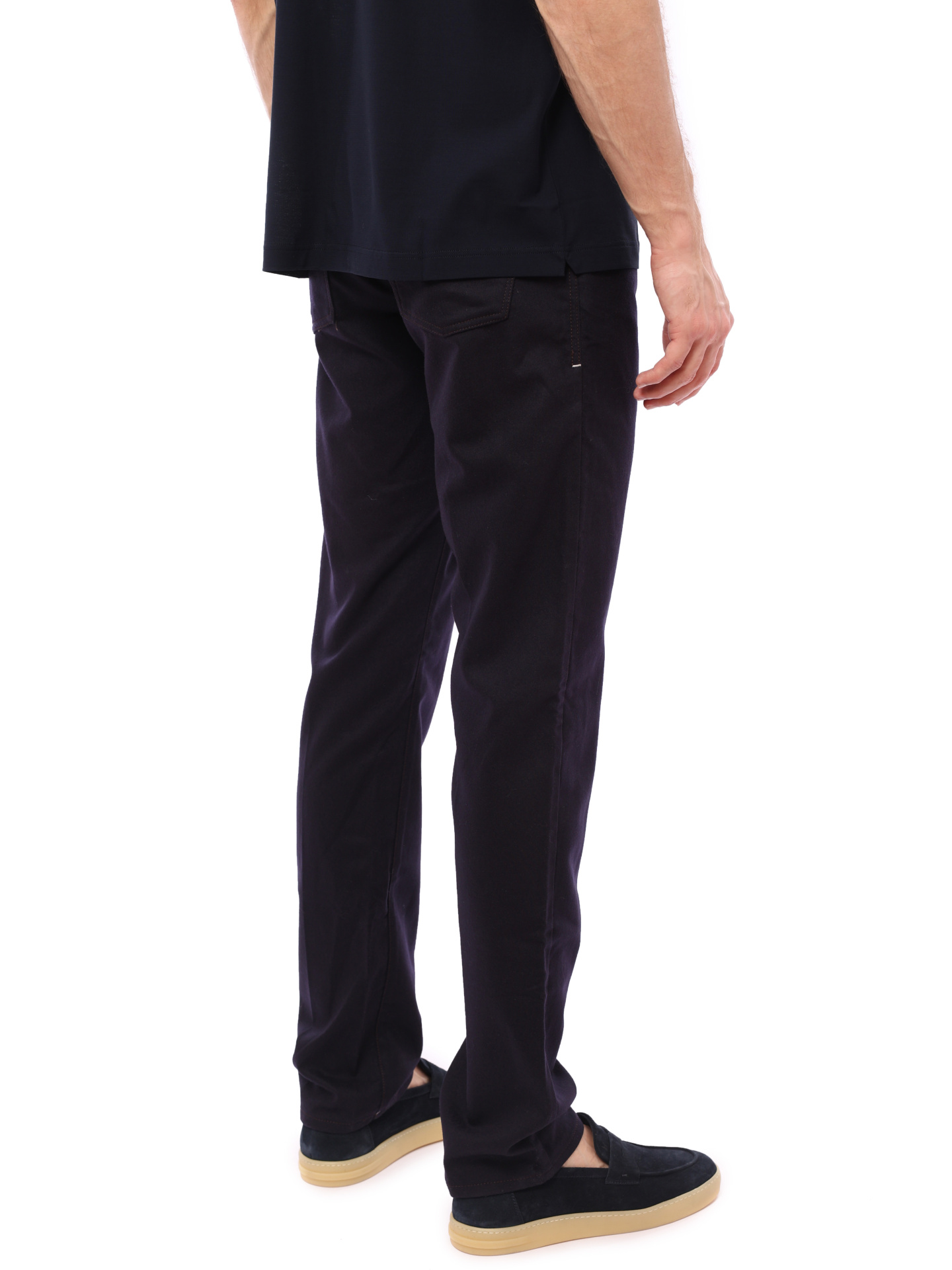 Брюки темно-синие хлопковые  — купить в интернет-магазине Verdistore