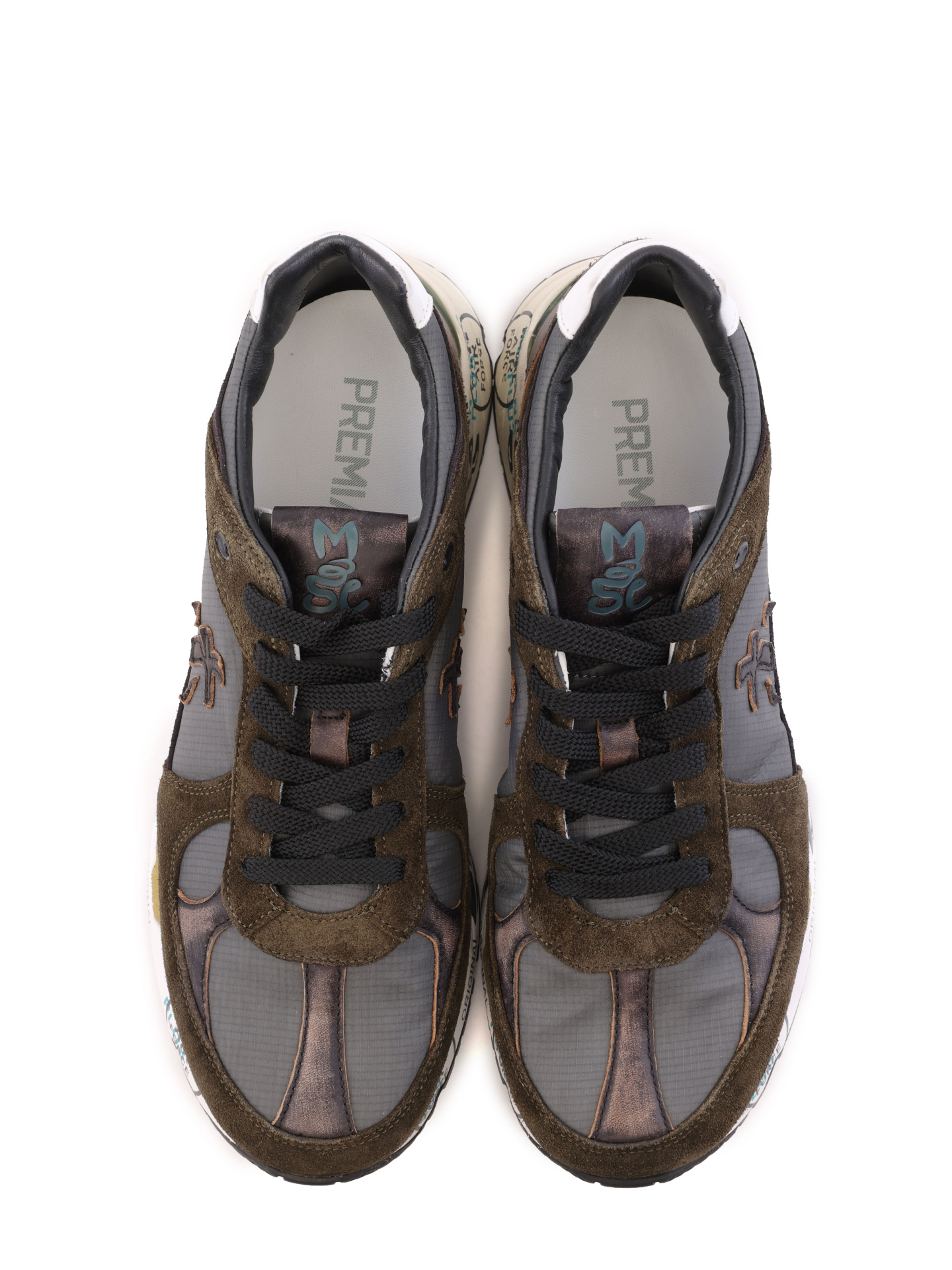 Кроссовки комбинированные с принтом на белой подошве — купить в интернет-магазине Verdistore