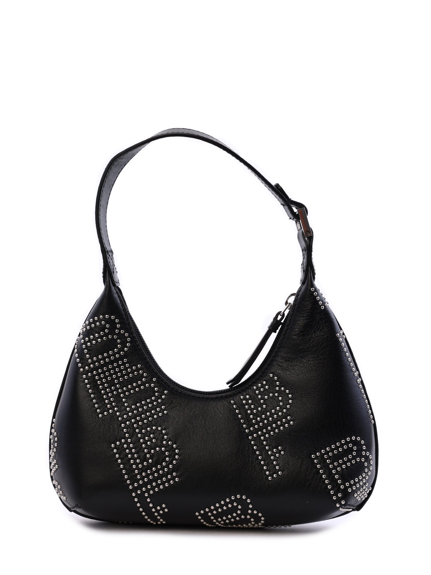 Сумка By Far 22SSBASBLSTDSMA черная женская с заклепками — купить в интернет-магазине Verdistore