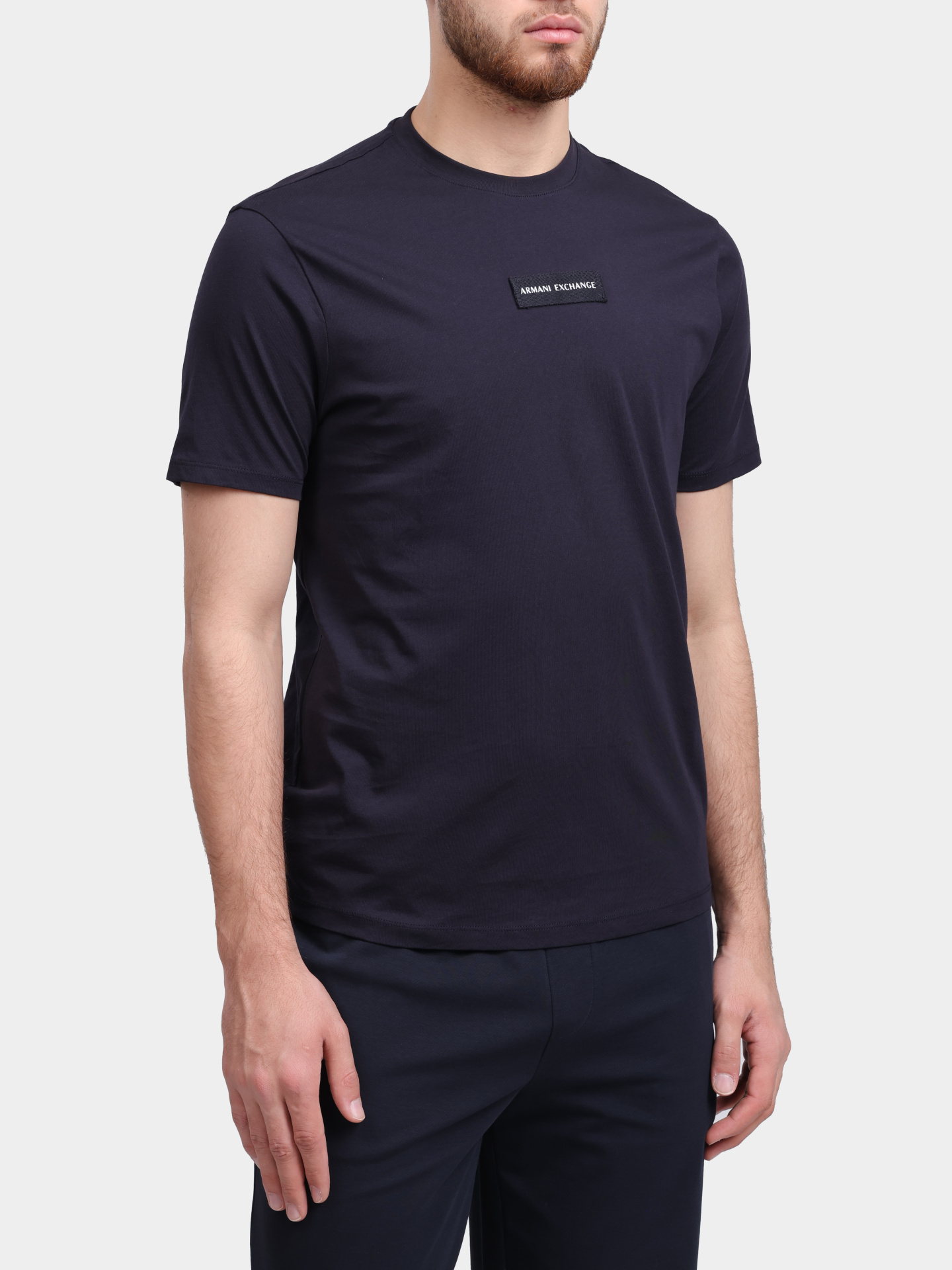 Футболка Armani Exchange XM002471 AF10356 UB101 темно-синяя мужская — купить в интернет-магазине Verdistore