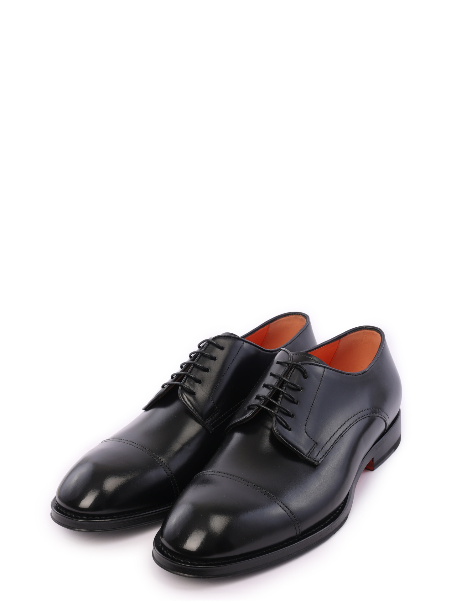 Дерби черные из гладкой кожи на каблуке — купить в интернет-магазине Verdistore