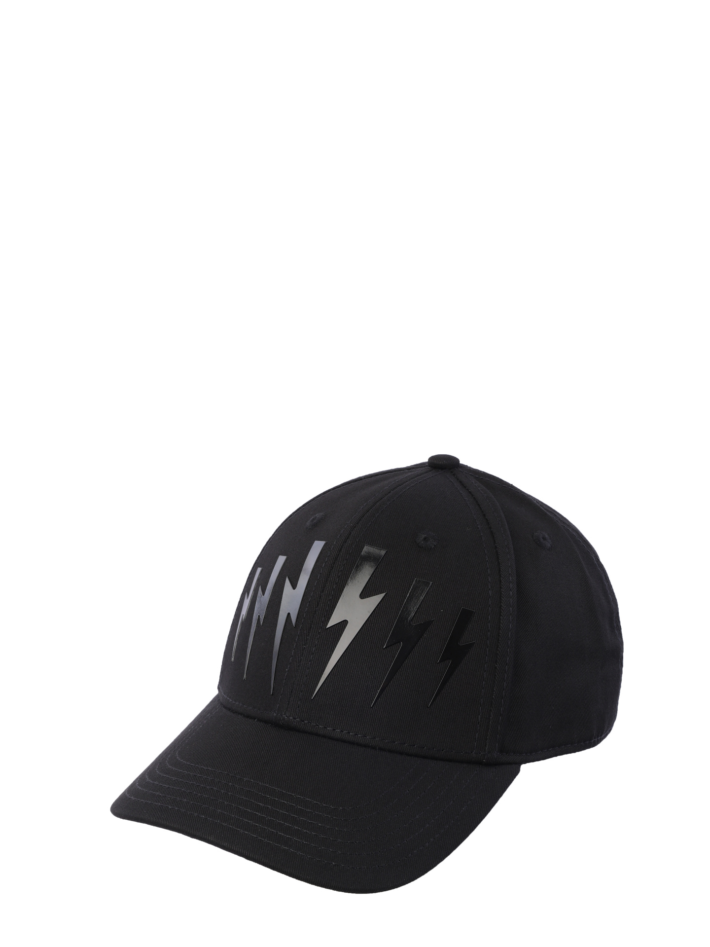 Бейсболка черная хлопковая с черной наклейкой логотипом — купить в интернет-магазине Verdistore