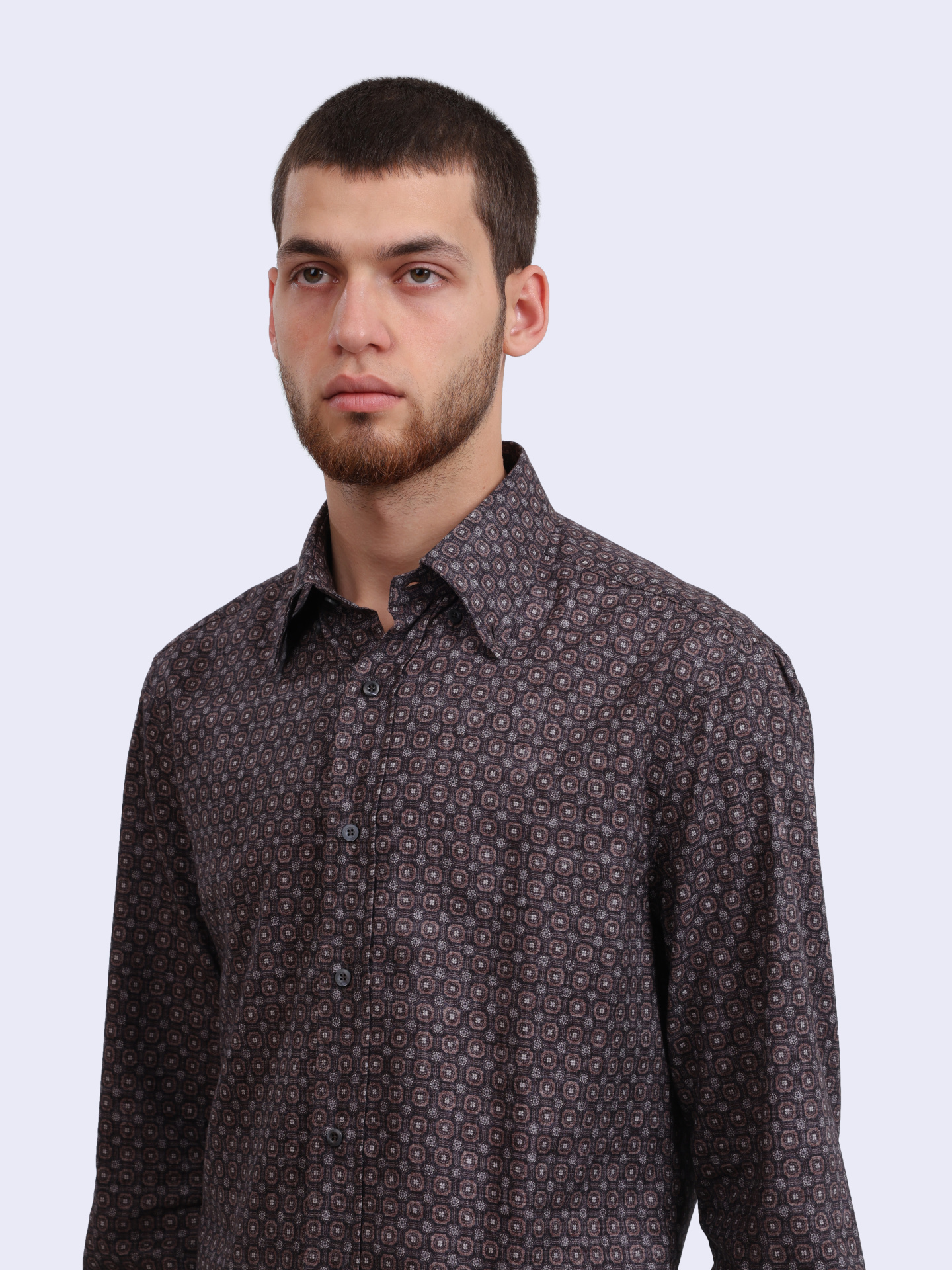 Рубашка Brunello Cucinelli MM6931716 C001 хлопковая мужская — купить в интернет-магазине Verdistore