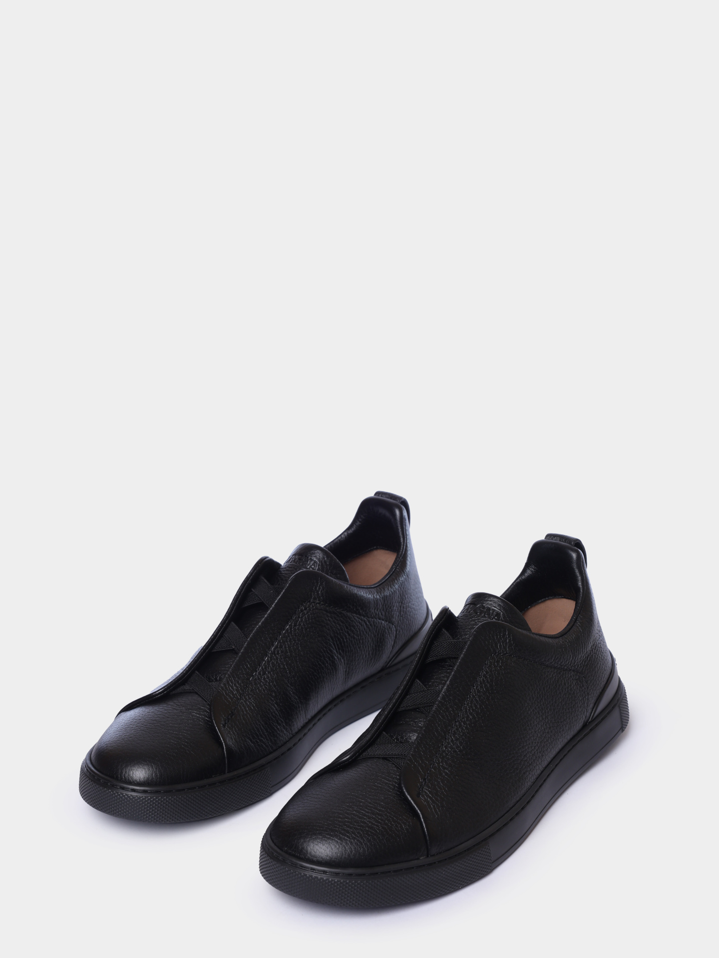 Кеды Zegna LHCVO S4667Z NEE кожаные мужские — купить в интернет-магазине Verdistore