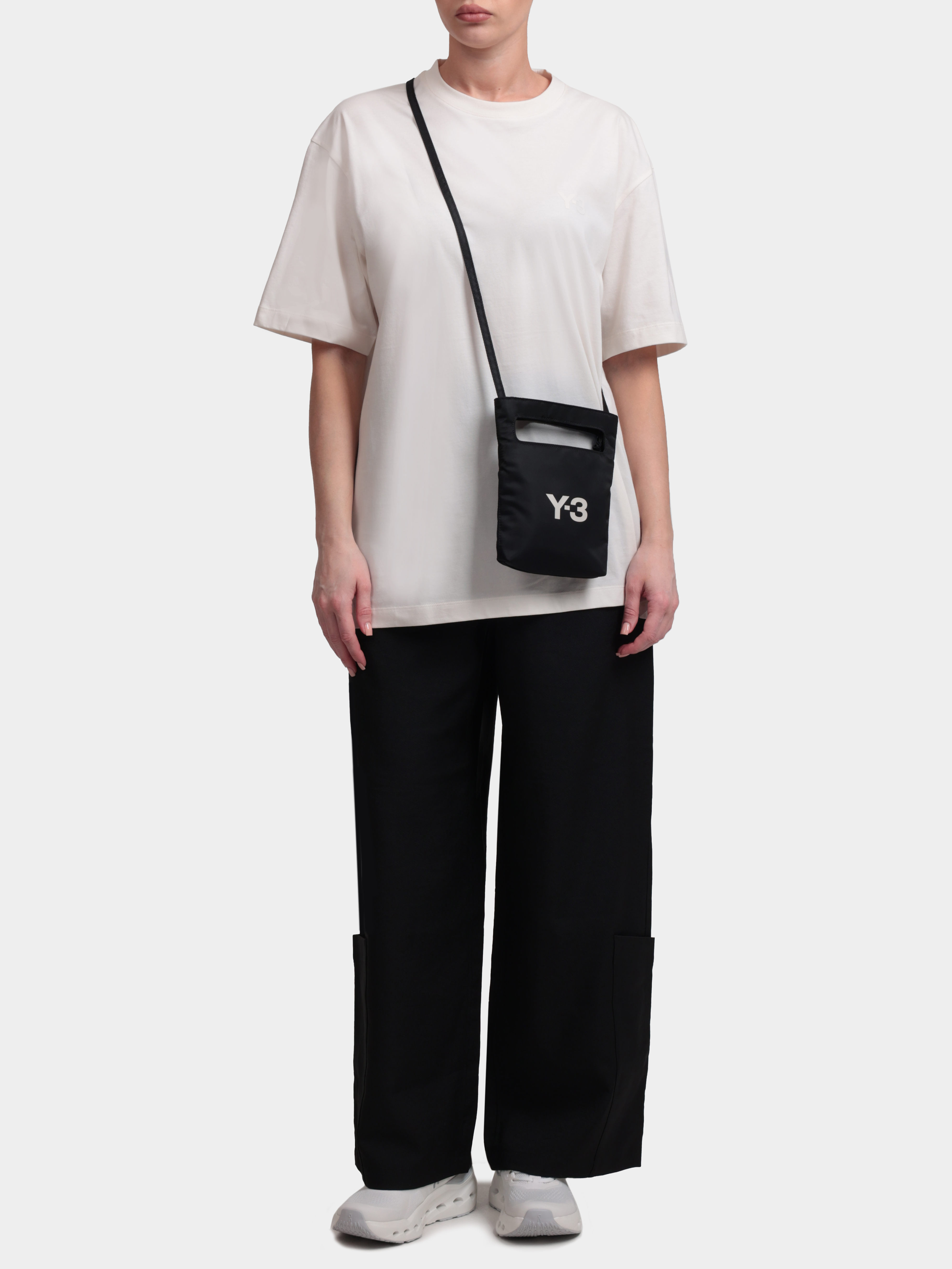 Футболка Y3 KQ9782 CHALKWHITE белая женская однотонная свободного кроя — купить в интернет-магазине Verdistore