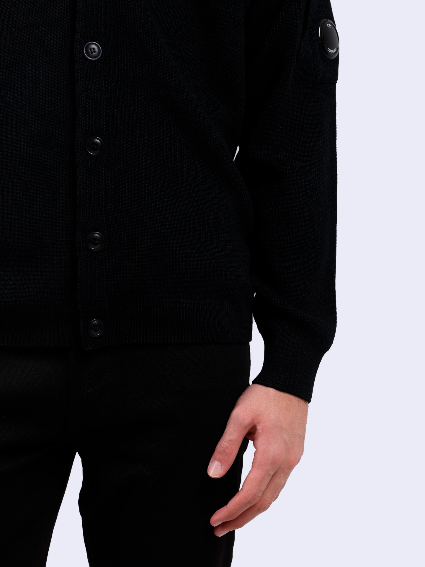 Кардиган C.P. Company 17CMKN253A 006595A 999 черный мужской — купить в интернет-магазине Verdistore