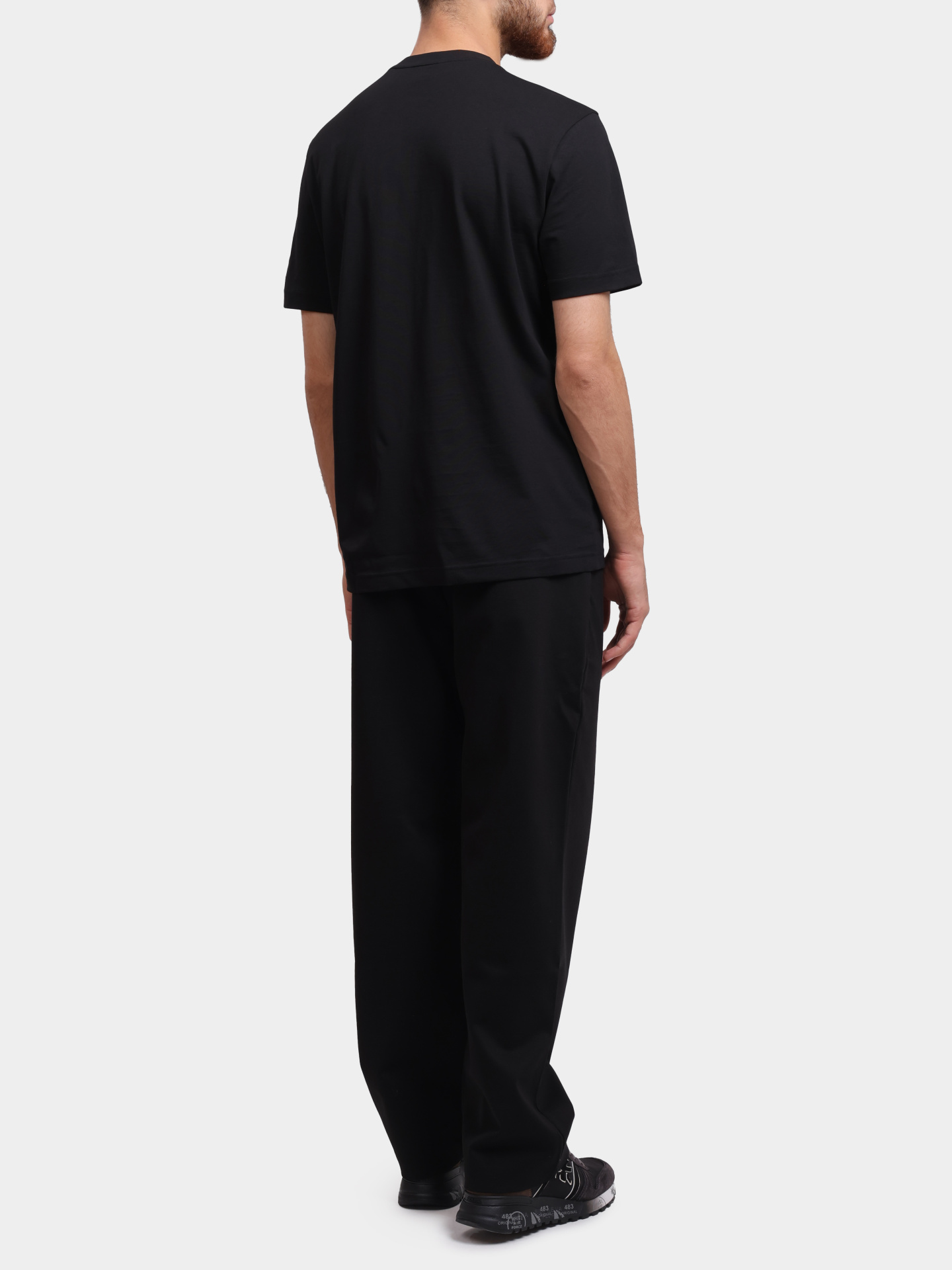 Футболка Boss 50546381 001 черная мужская с логотипом — купить в интернет-магазине Verdistore