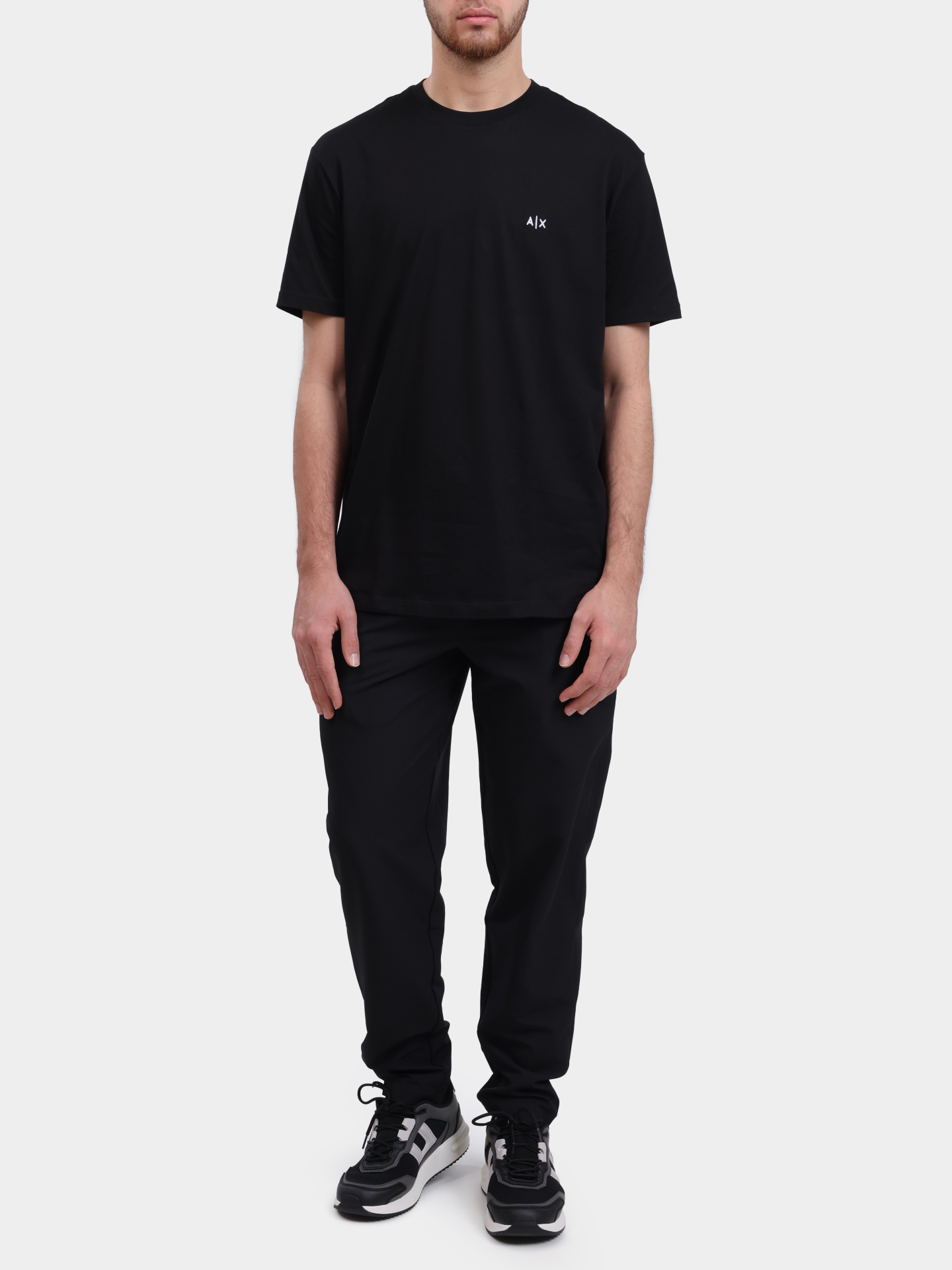 Футболка XM001568 AF10358 черная мужская с логотипом — купить в интернет-магазине Verdistore