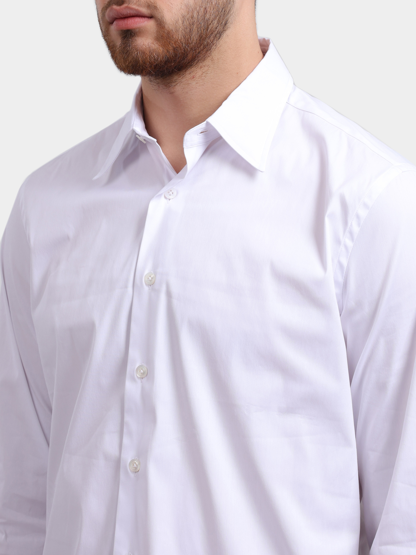 Рубашка Lardini CNNAVEN CNC1906 белая мужская — купить в интернет-магазине Verdistore