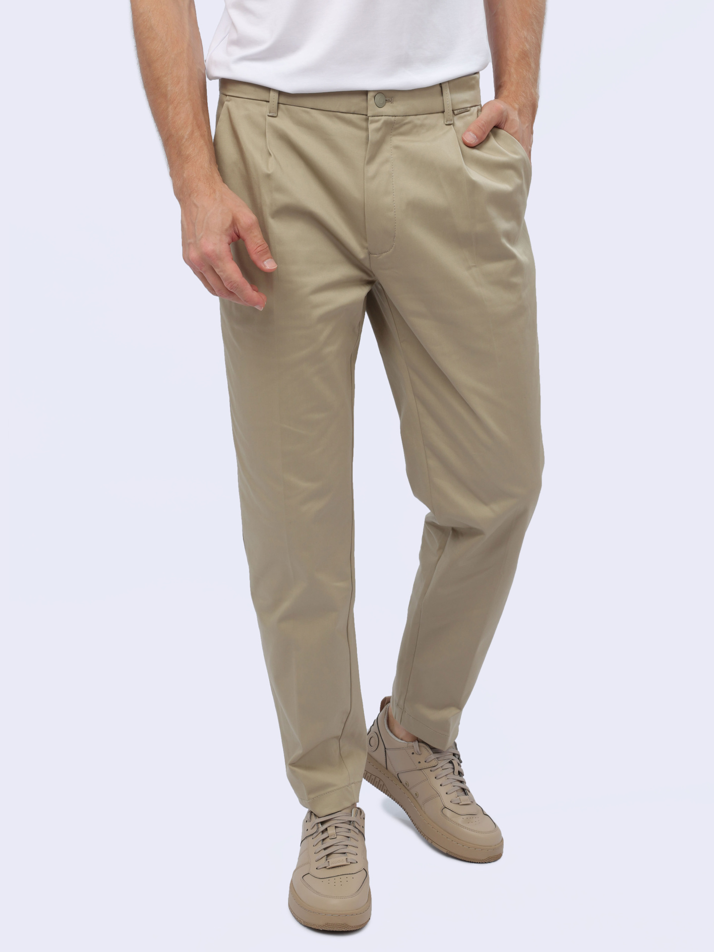 Брюки Calvin Klein K10K110965 бежевые мужские — купить в интернет-магазине Verdistore