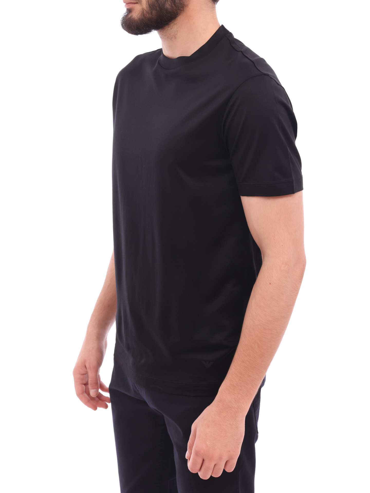 Футболка Emporio Armani 8N1TE8 1JUVZ 0999 черная мужская — купить в интернет-магазине Verdistore