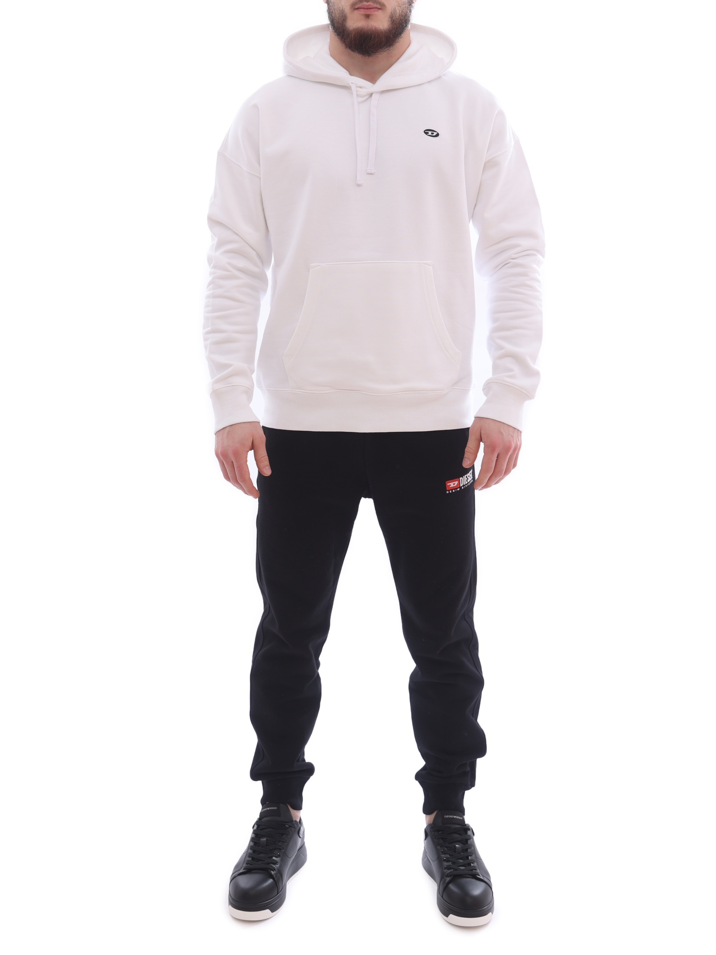 Худи Diesel A037860NAWW 100 белое мужское — купить в интернет-магазине Verdistore