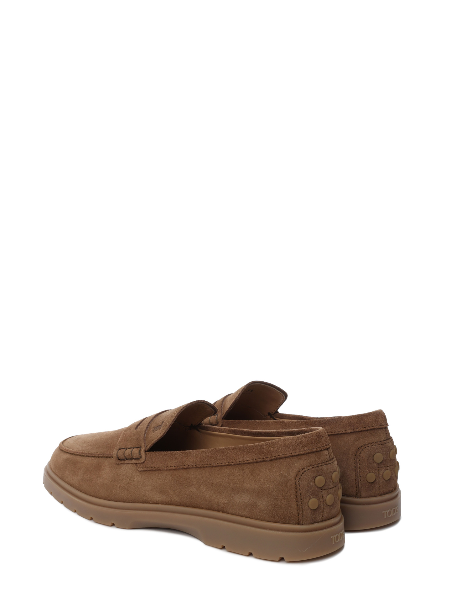 Лоферы замшевые на изогнутой резиновой подошве — купить в интернет-магазине Verdistore