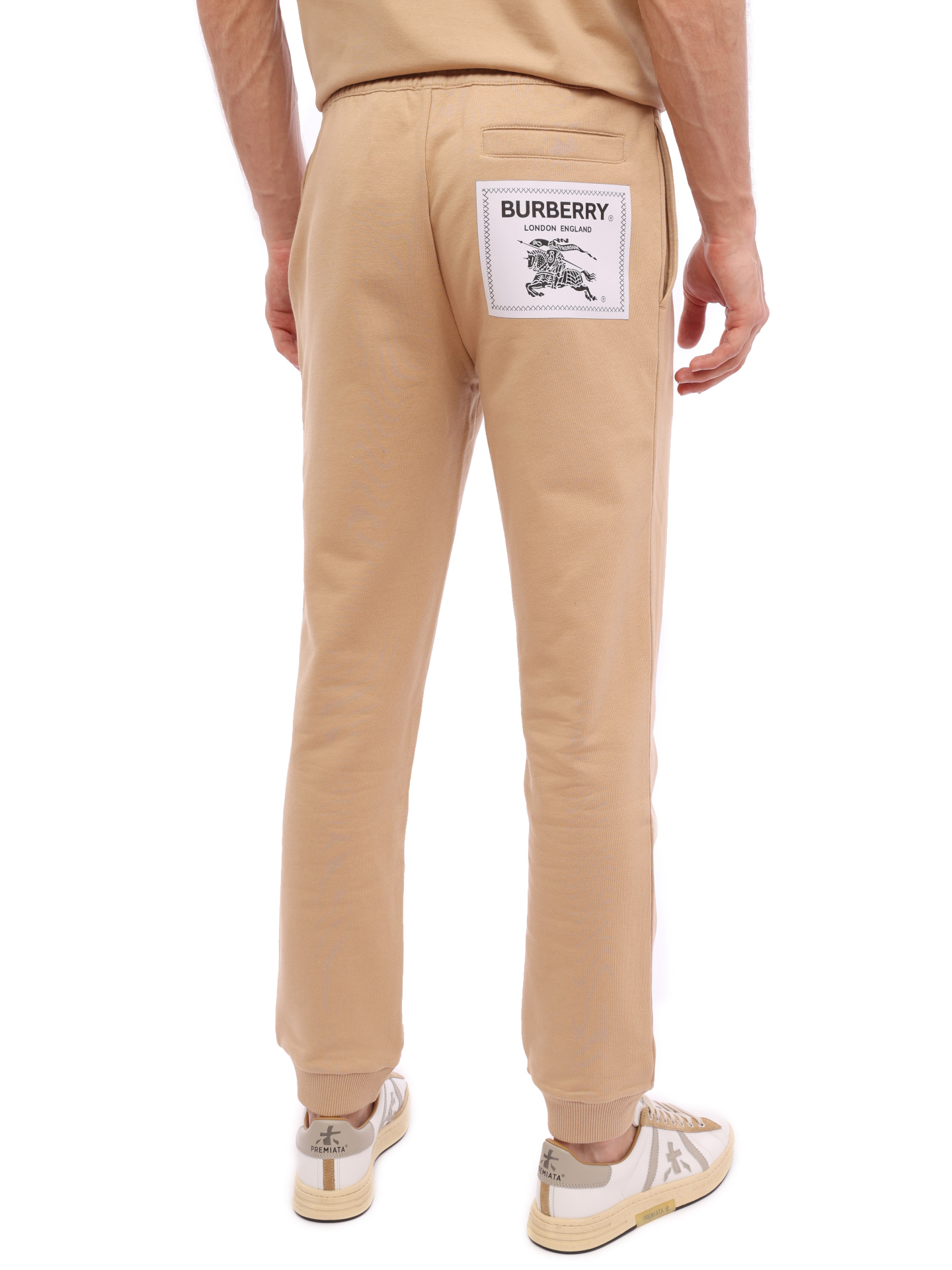 Брюки Burberry 8068465 A7405 бежевые мужские — купить в интернет-магазине Verdistore