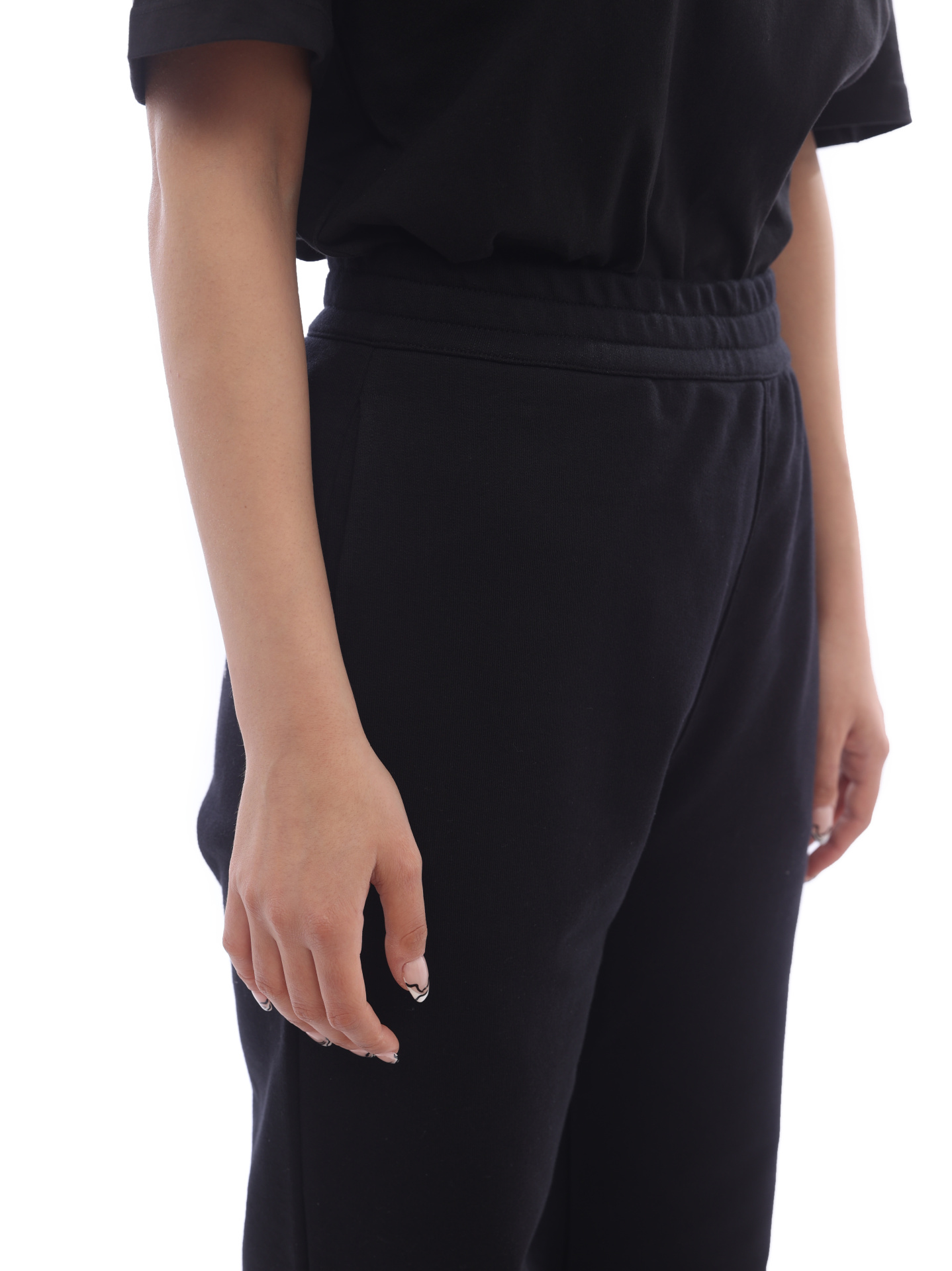 Брюки Alexander McQueen 658545-QZAD5-0520 черные женские — купить в интернет-магазине Verdistore