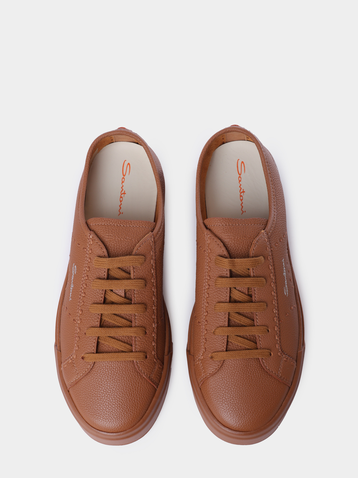 Кеды Santoni MBGG22063CUOTMIAC45 кожаные мужские — купить в интернет-магазине Verdistore
