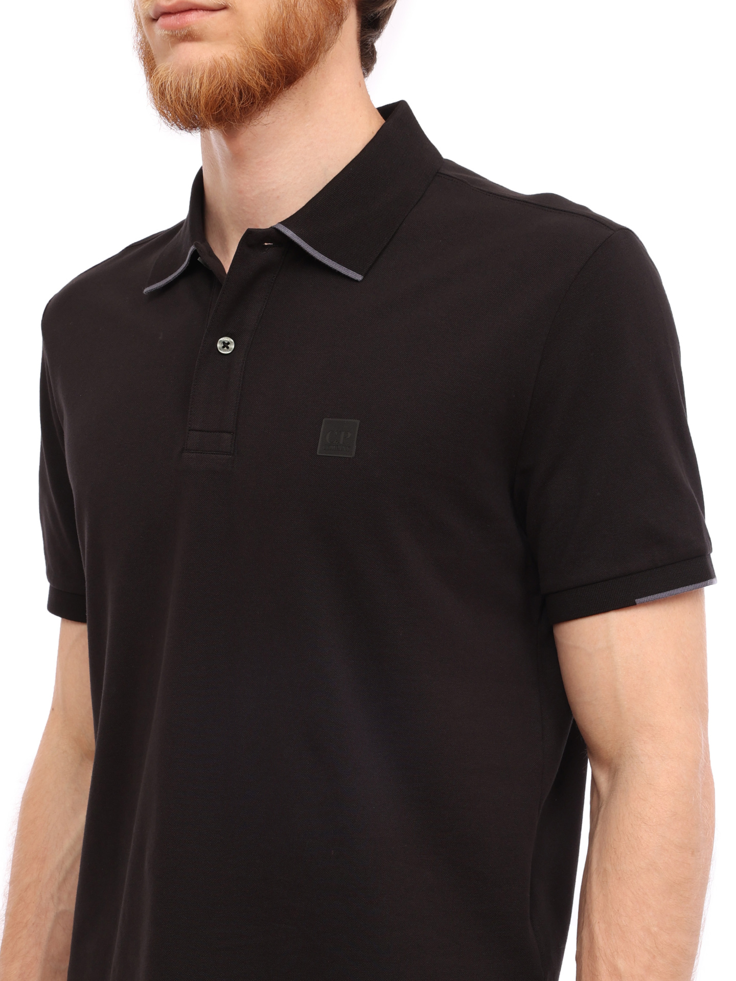 Поло C.P. Company 15CLPL118A005263W черное мужское — купить в интернет-магазине Verdistore