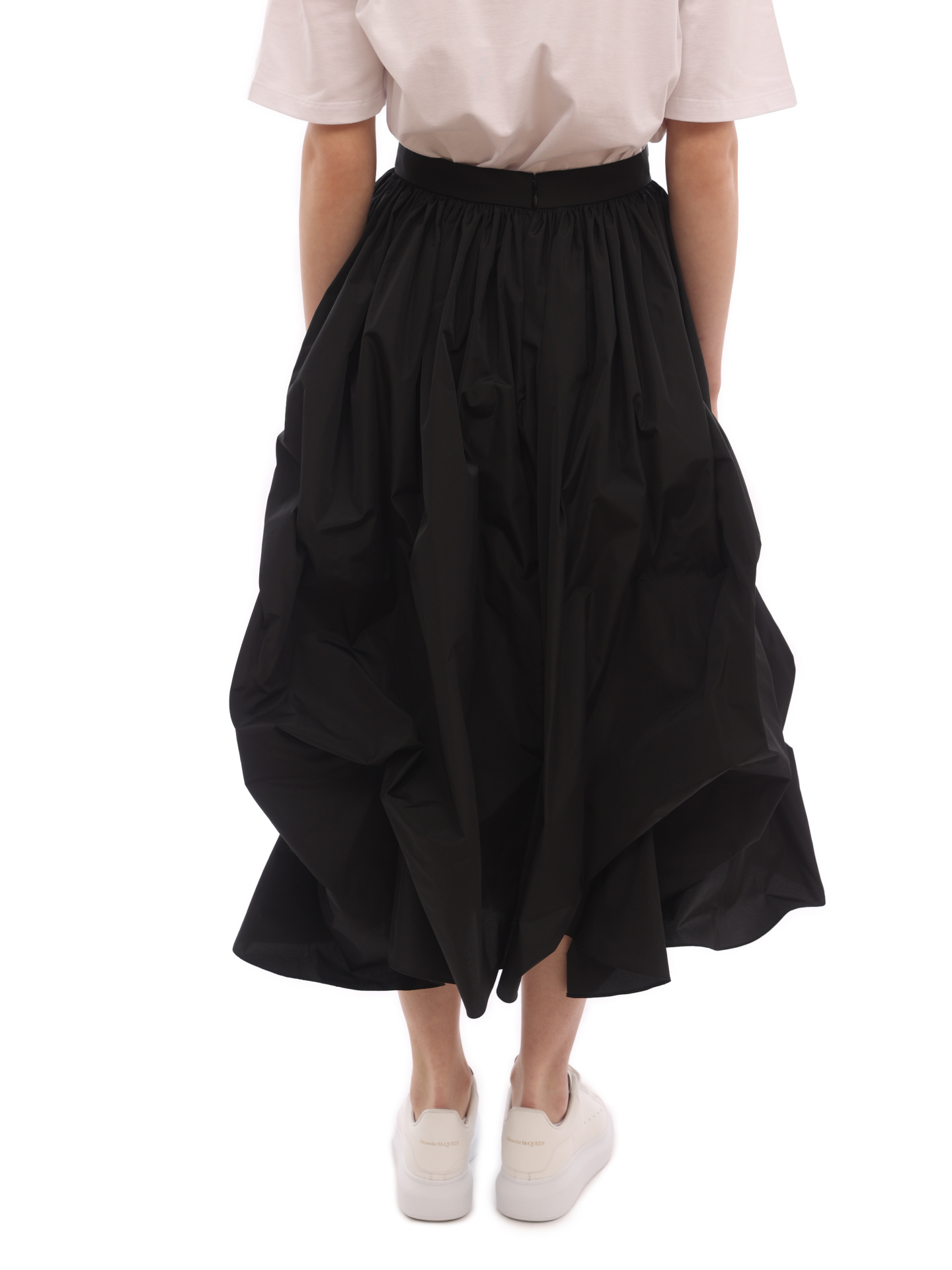 Юбка Alexander McQueen 696066 QEACX 1000 черная женская — купить в интернет-магазине Verdistore